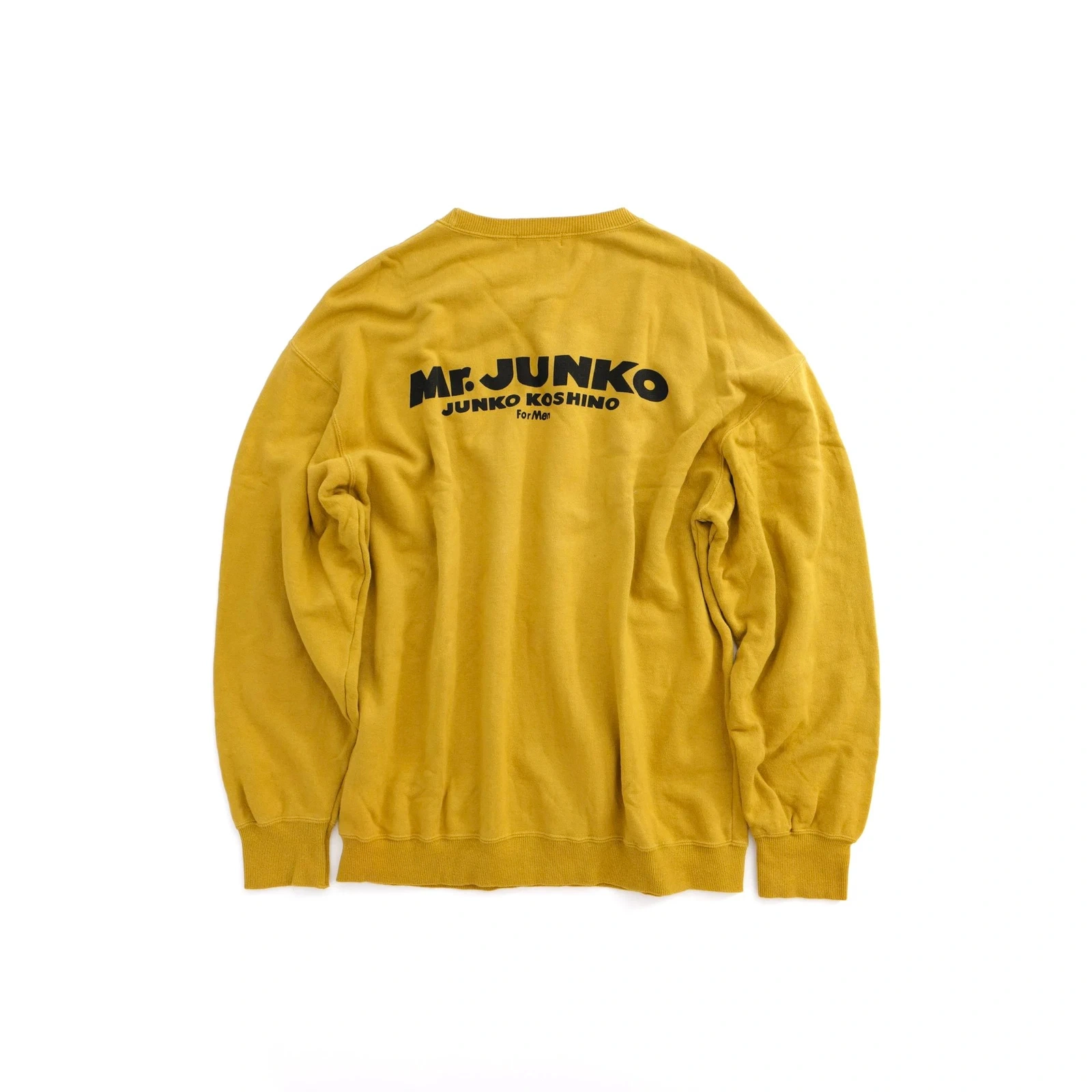 JUNKO KOSHINO Sweat Jaune vintage, passéist — photo 1