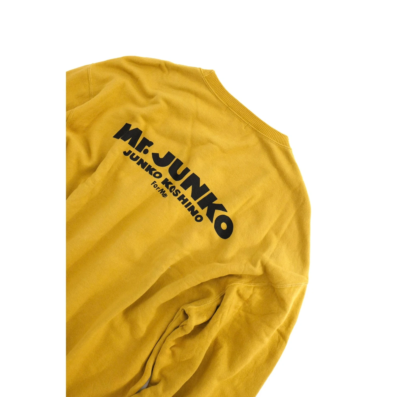 JUNKO KOSHINO Sweat Jaune vintage, passéist — photo 2