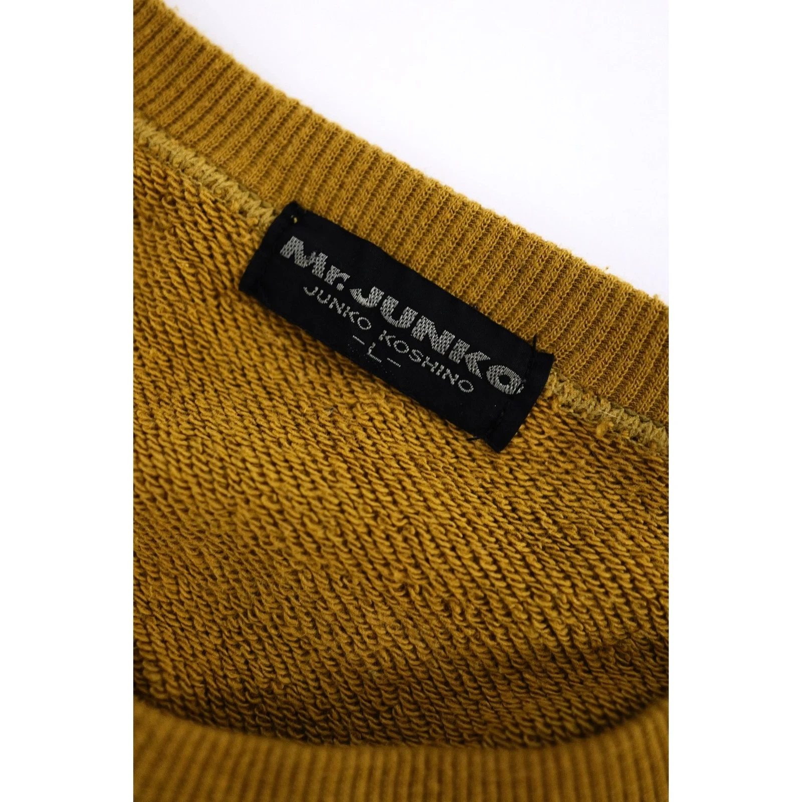 JUNKO KOSHINO Sweat Jaune vintage, passéist — photo 11