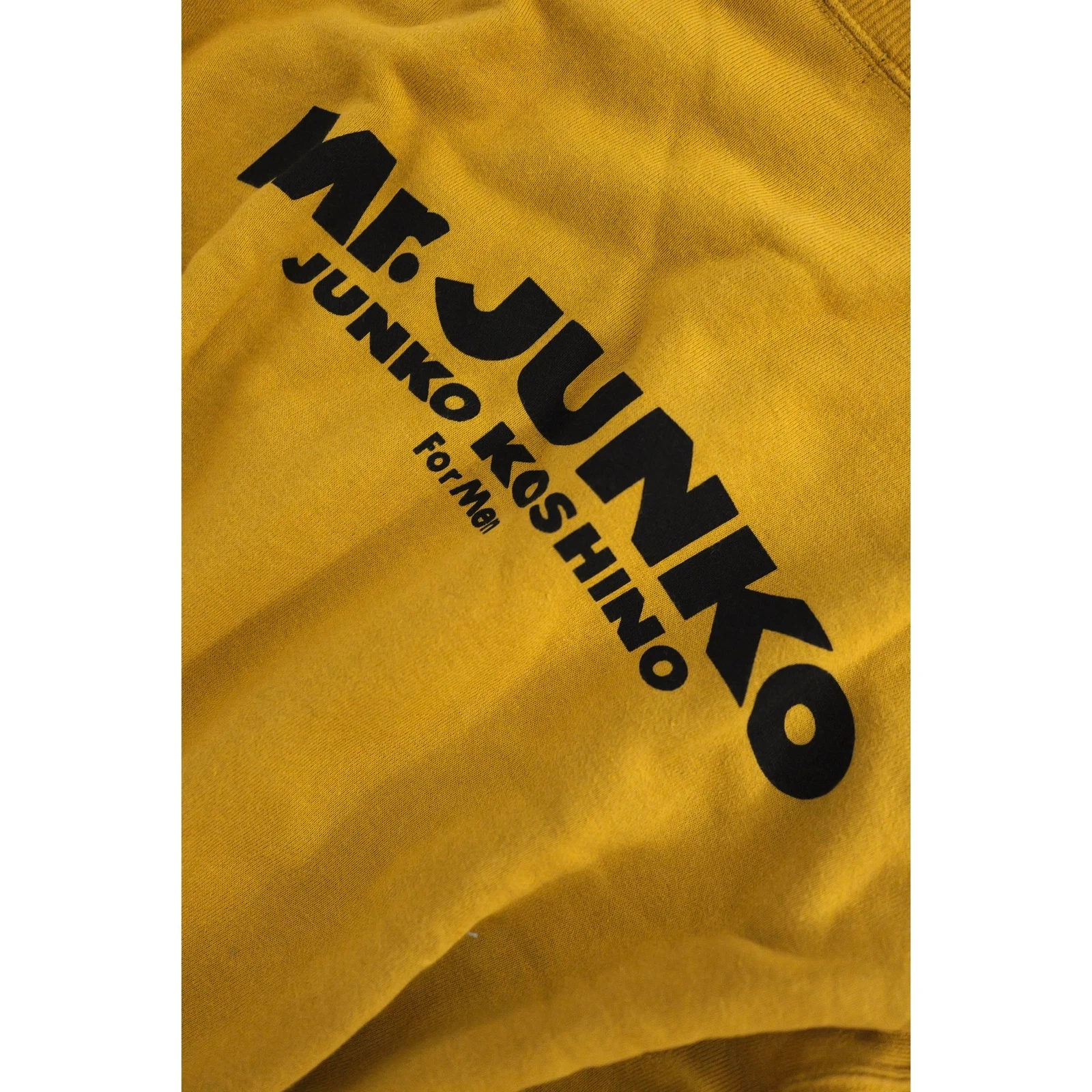 JUNKO KOSHINO Sweat Jaune vintage, passéist — photo 4
