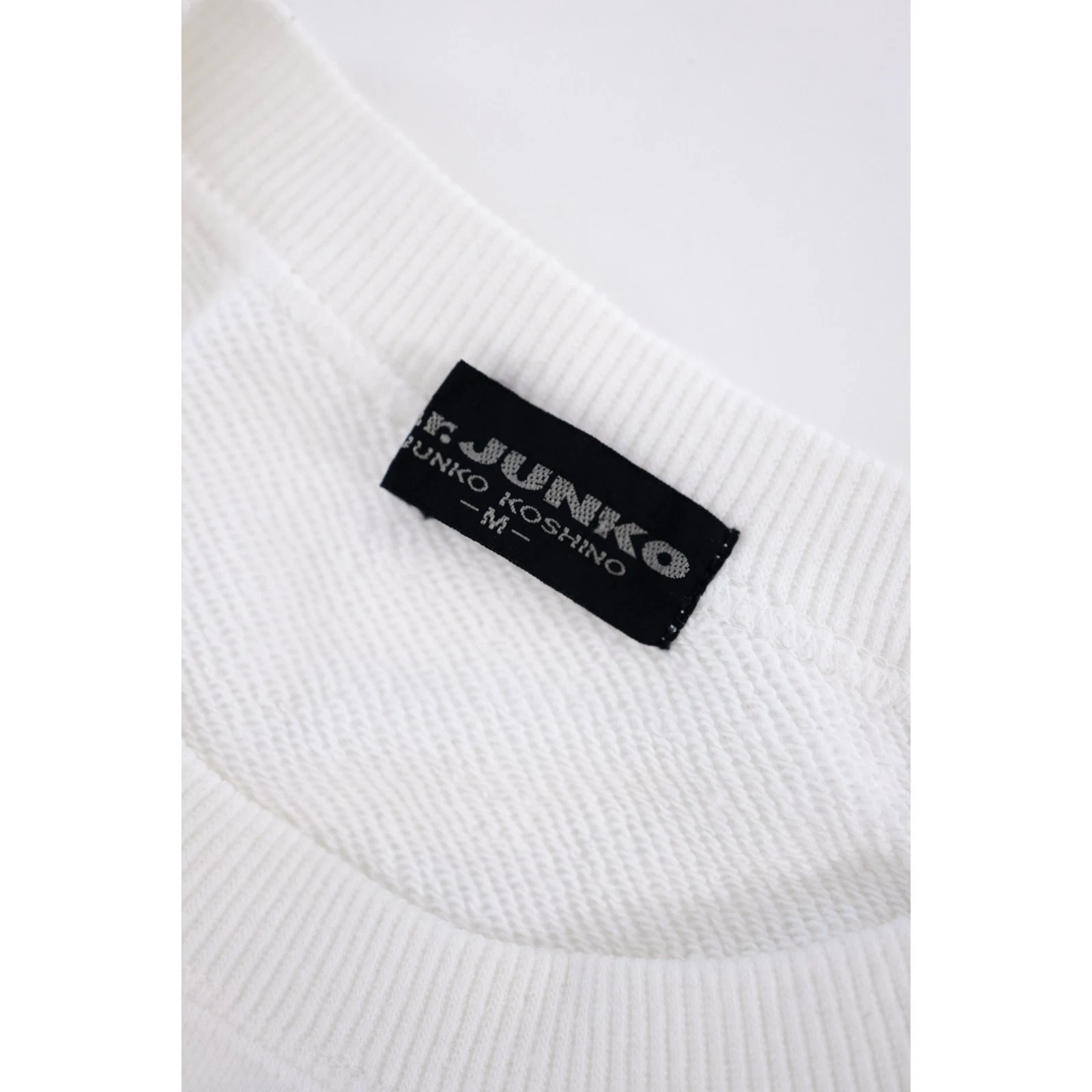 JUNKO KOSHINO Sweat Blanc vintage, passéist — photo 11