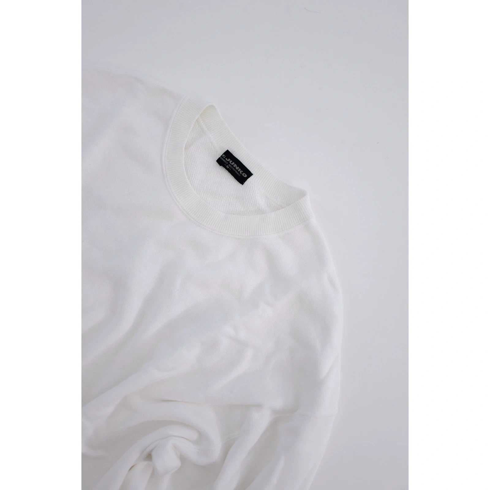 JUNKO KOSHINO Sweat Blanc vintage, passéist — photo 10