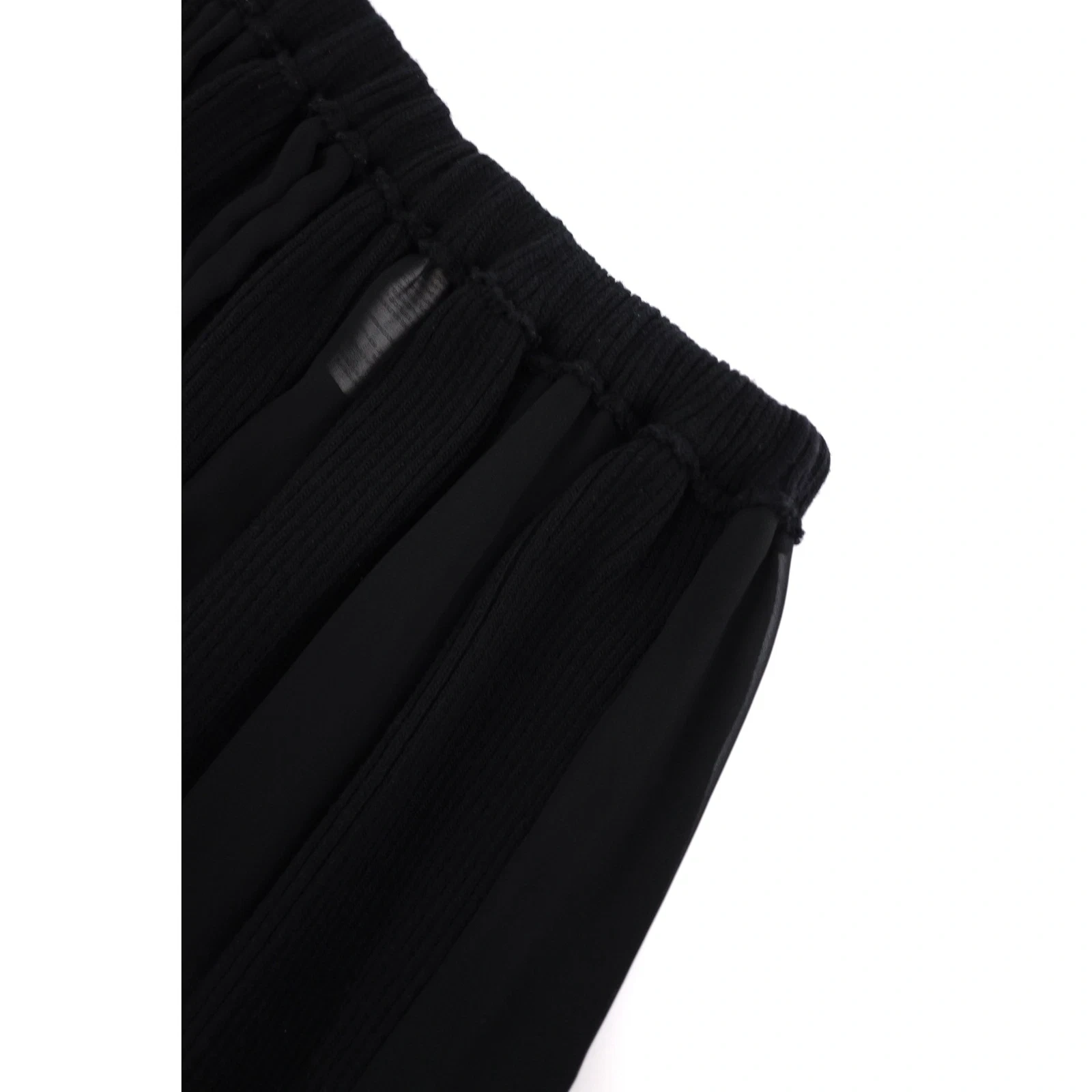COMME DES GARÇONS Jupe mi-longue en laine Noir vintage, passéist — photo 13
