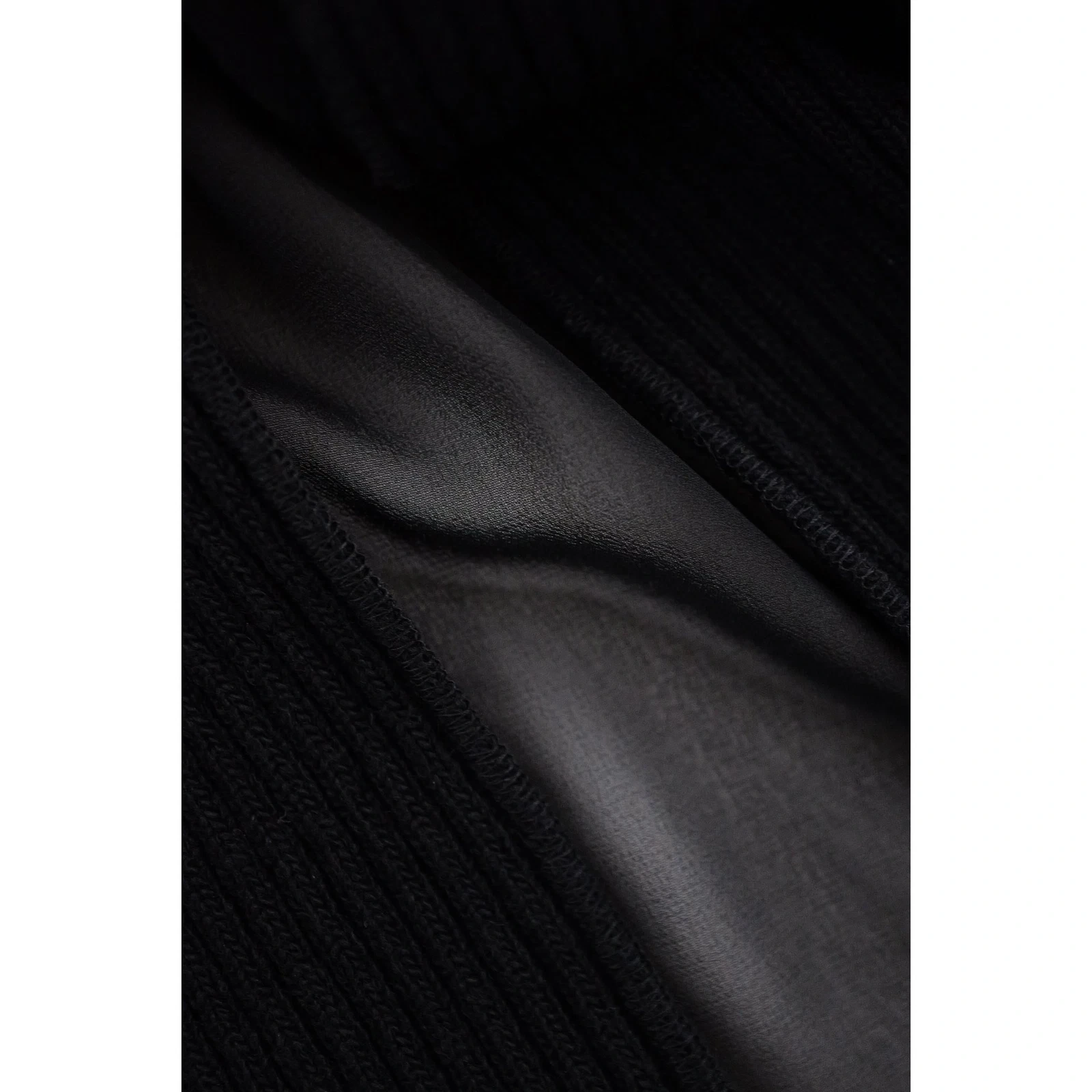 COMME DES GARÇONS Jupe mi-longue en laine Noir vintage, passéist — photo 5