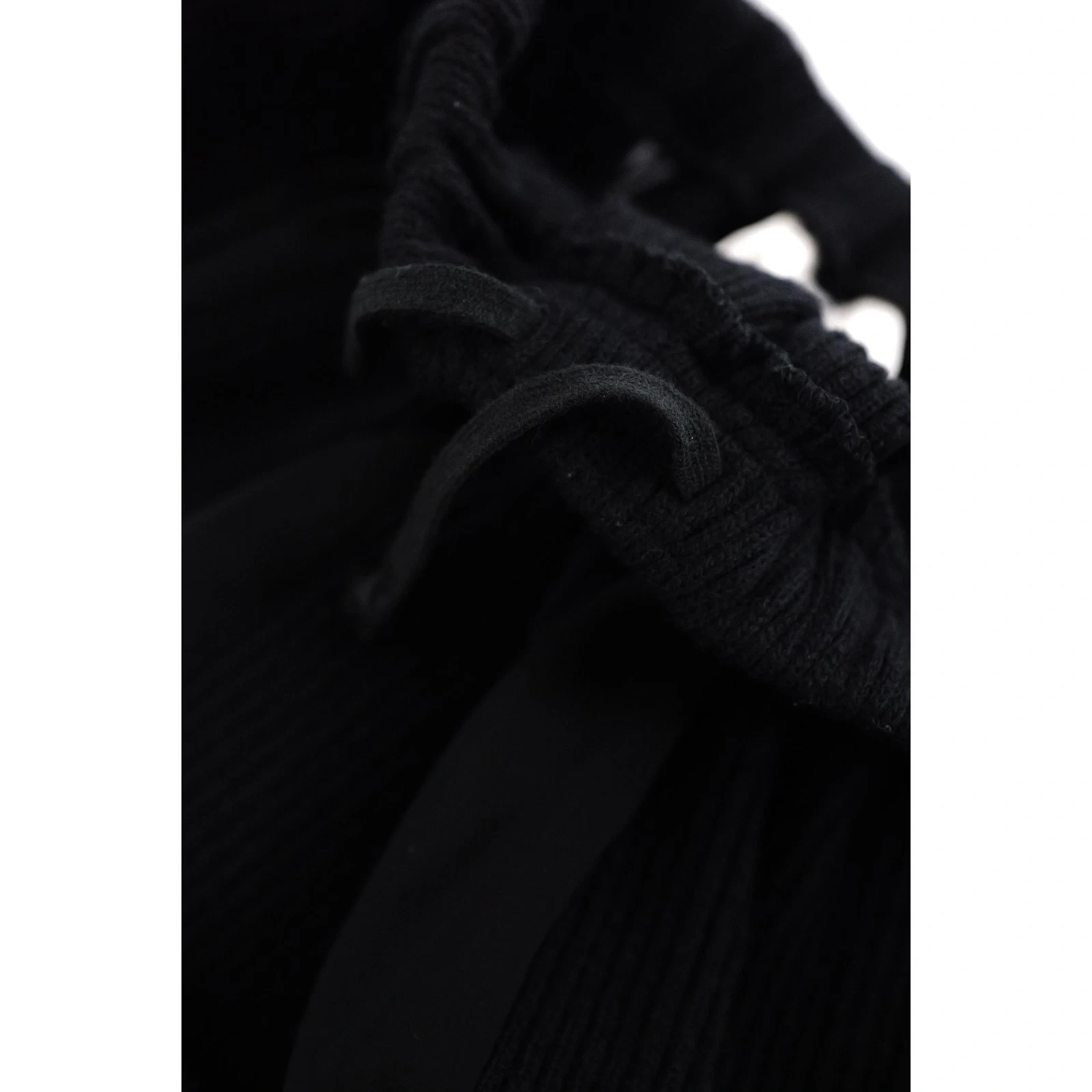 COMME DES GARÇONS Jupe mi-longue en laine Noir vintage, passéist — photo 7