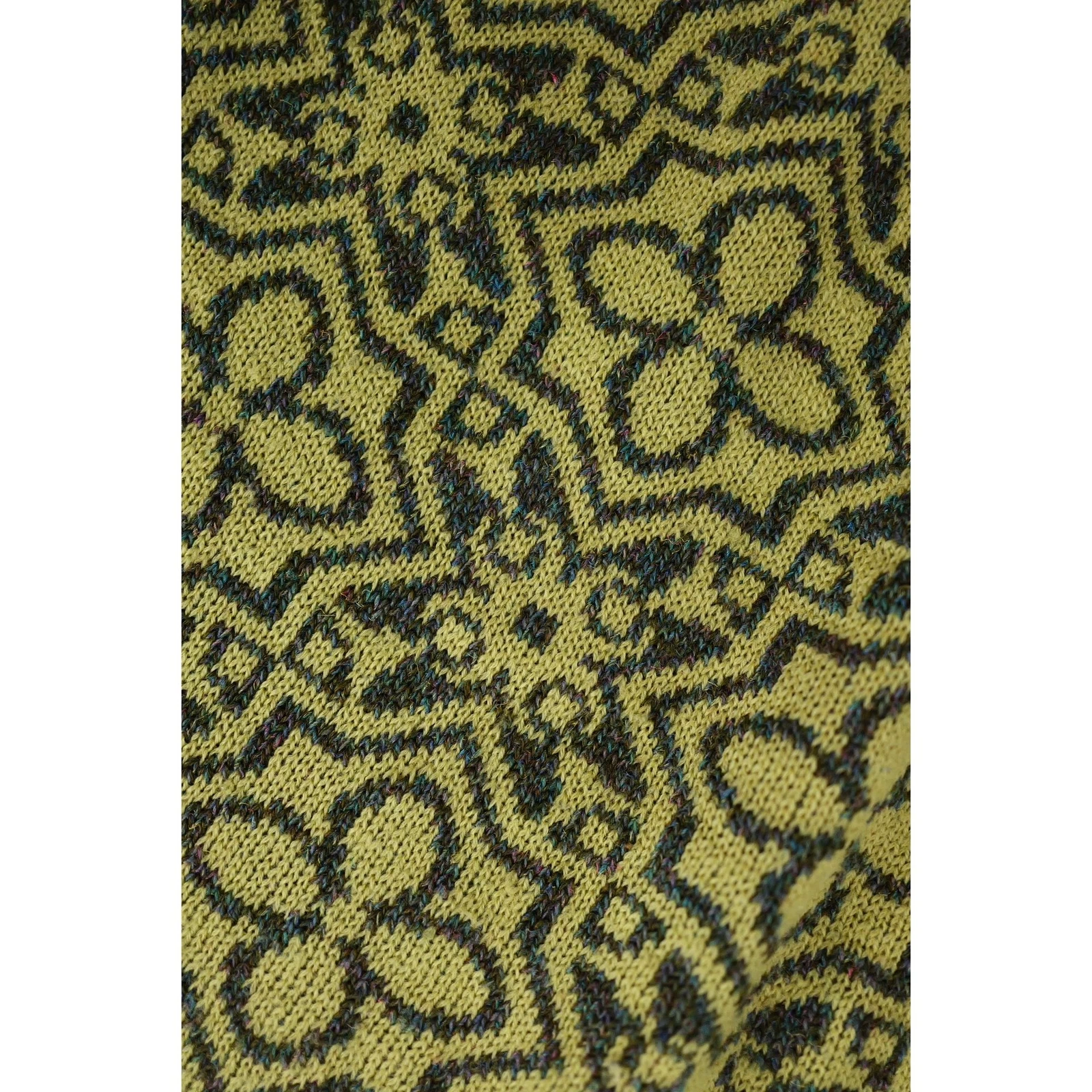 JUNKO KOSHINO Pull en laine Vert vintage, passéist — photo 8