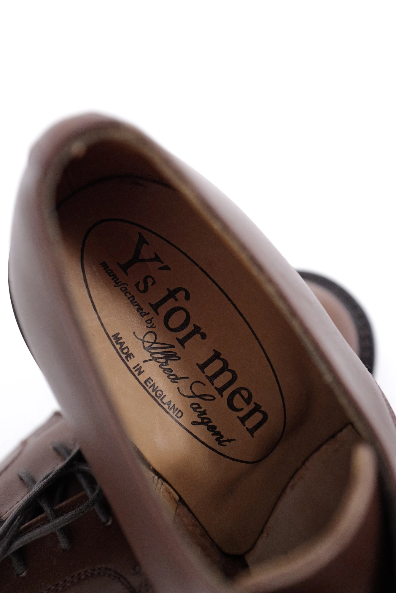 YOHJI YAMAMOTO Derbies en cuir Marron vintage, passéist — photo 15