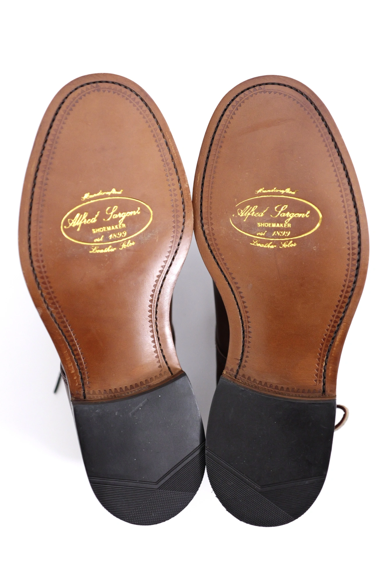 YOHJI YAMAMOTO Derbies en cuir Marron vintage, passéist — photo 9