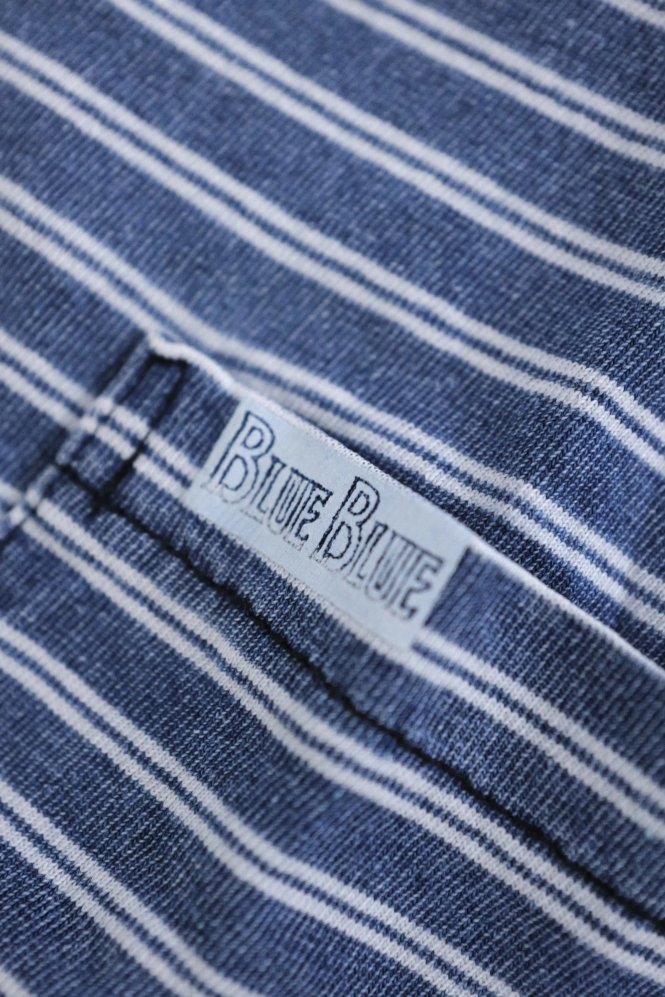 BLUE BLUE JAPAN Tee shirt Bleu vintage, passéist — photo 7