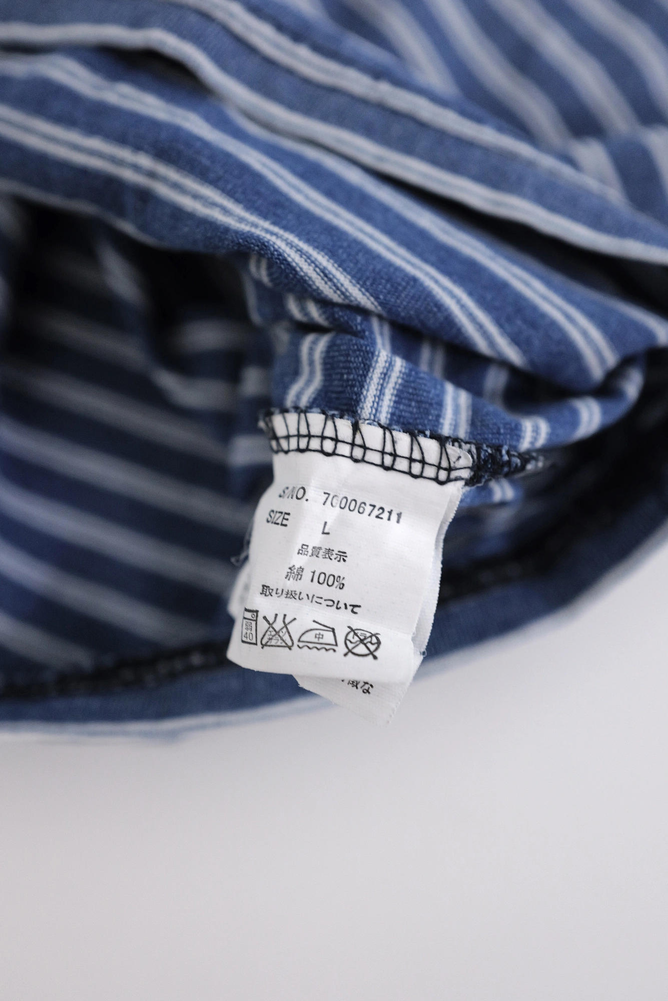 BLUE BLUE JAPAN Tee shirt Bleu vintage, passéist — photo 10