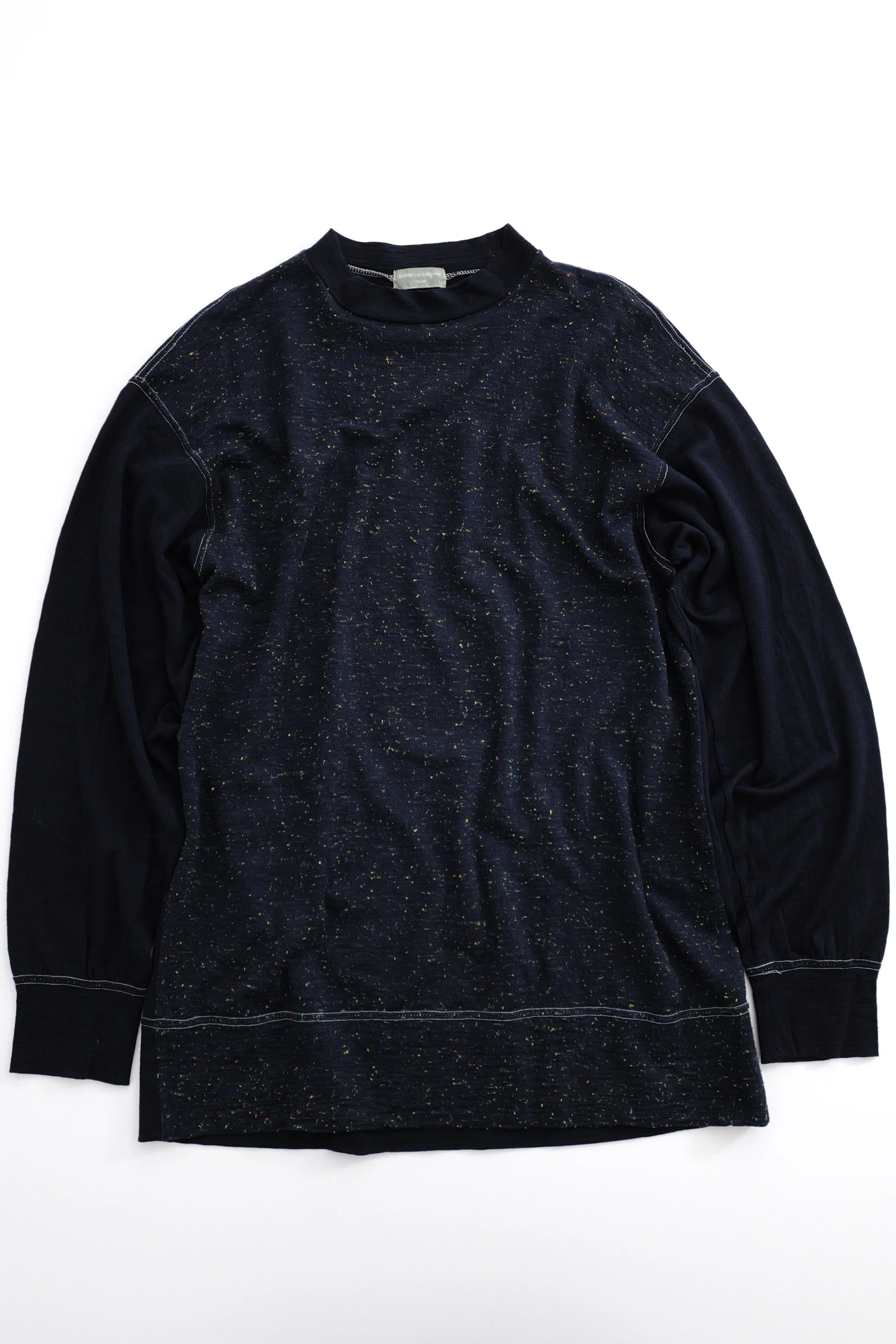 COMME DES GARÇONS Pull en laine Marine vintage, passéist — photo 1