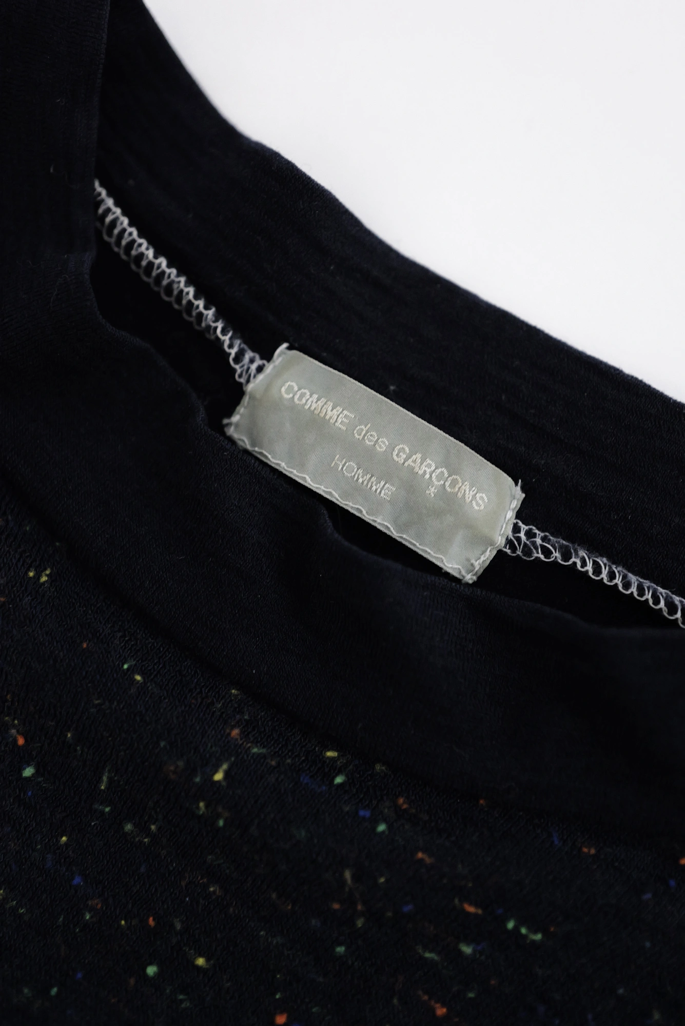 COMME DES GARÇONS Pull en laine Marine vintage, passéist — photo 4