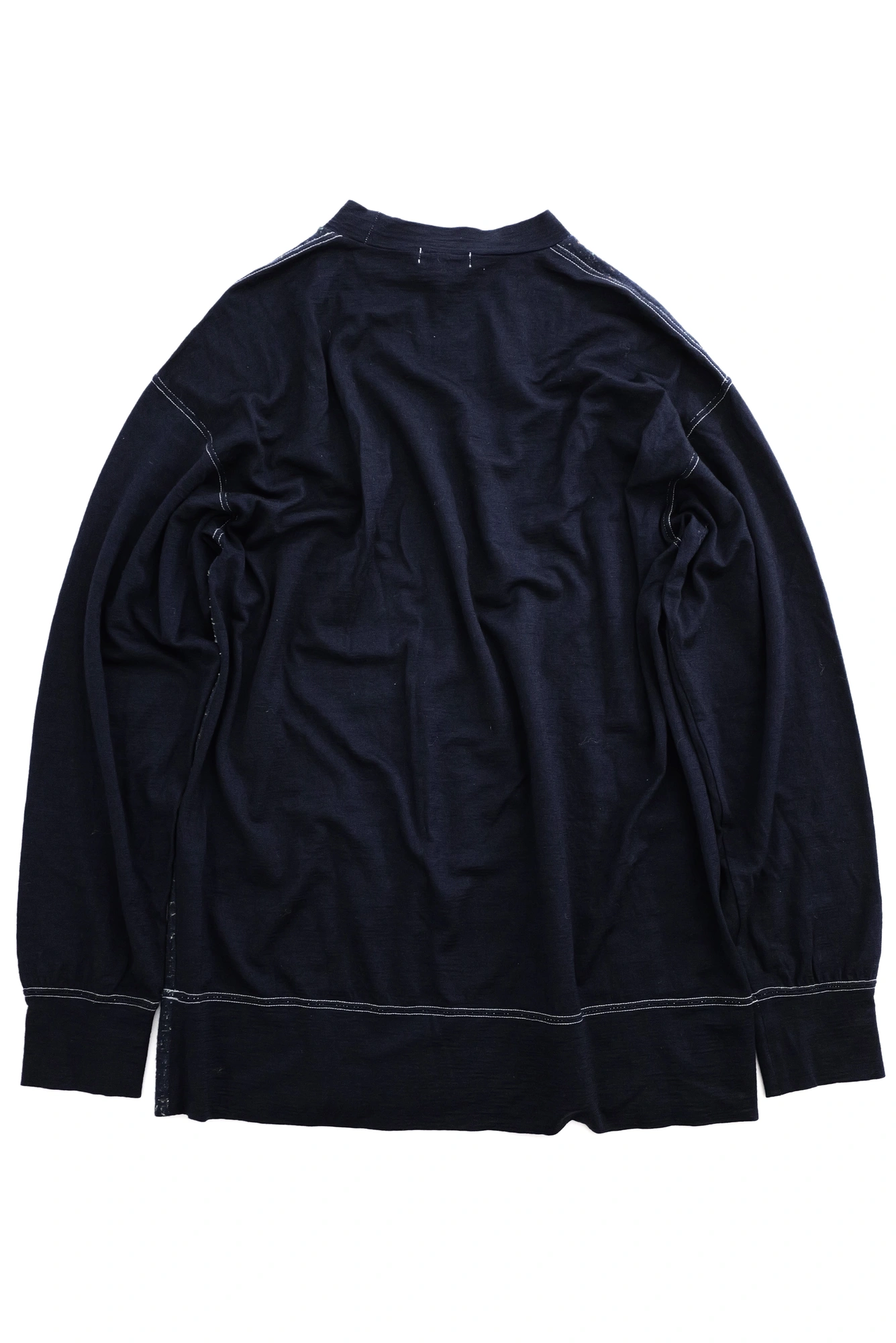 COMME DES GARÇONS Pull en laine Marine vintage, passéist — photo 10