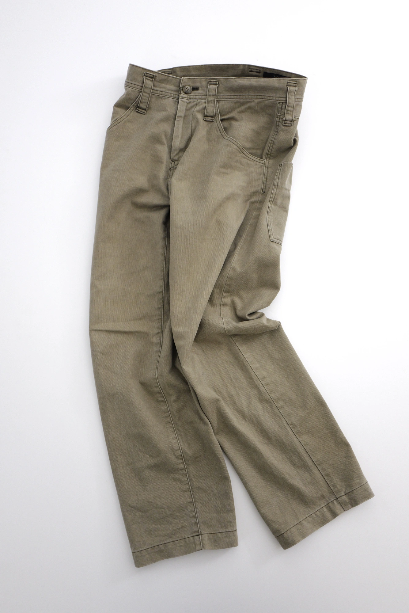 YOHJI YAMAMOTO Pantalon chino Beige vintage, passéist — photo 1