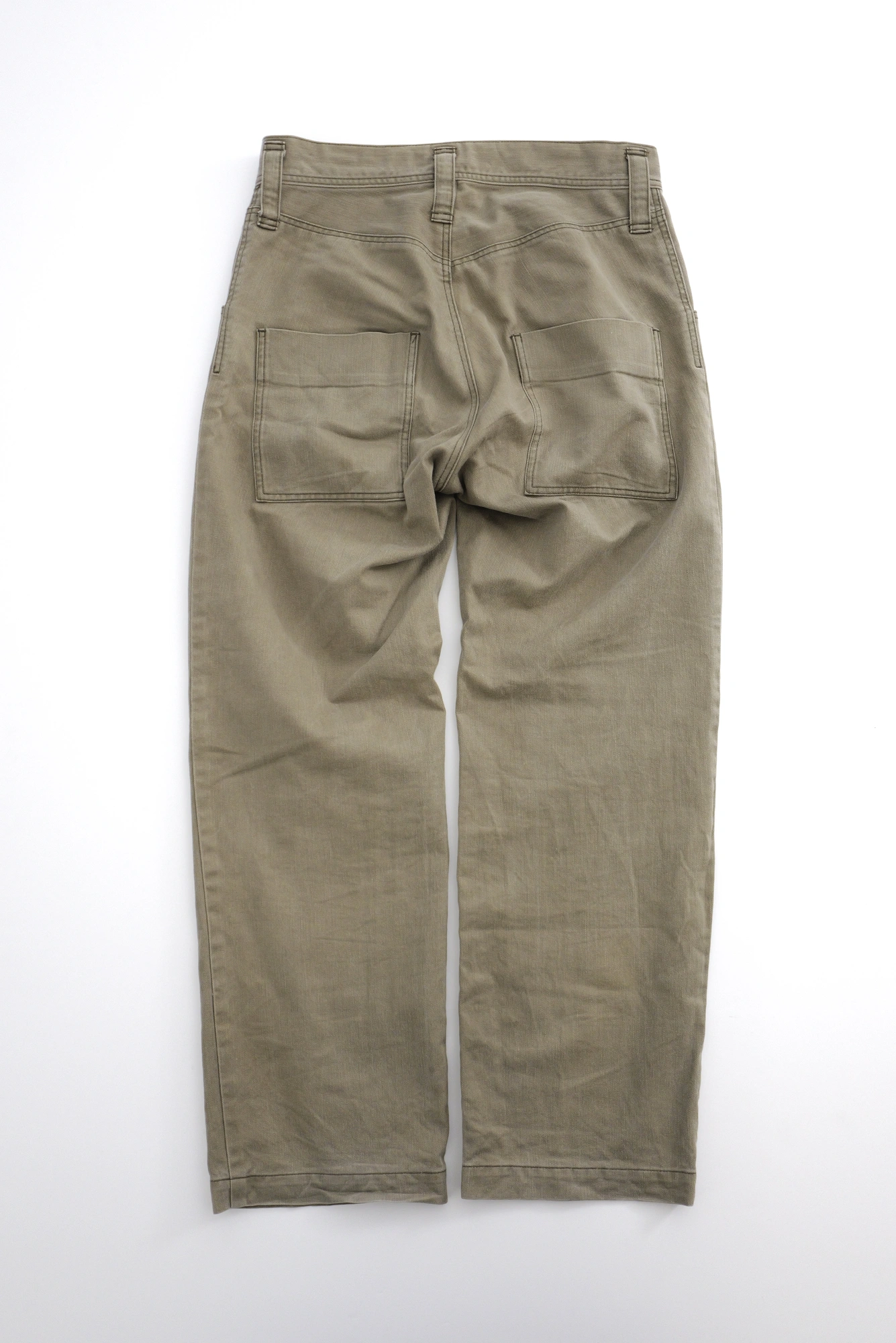 YOHJI YAMAMOTO Pantalon chino Beige vintage, passéist — photo 11