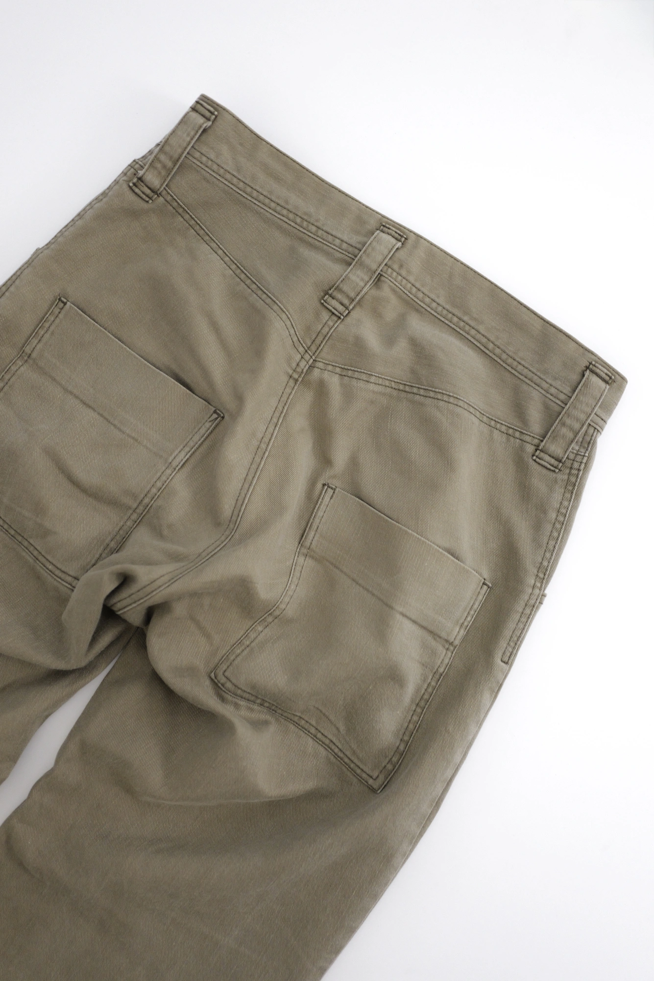 YOHJI YAMAMOTO Pantalon chino Beige vintage, passéist — photo 12