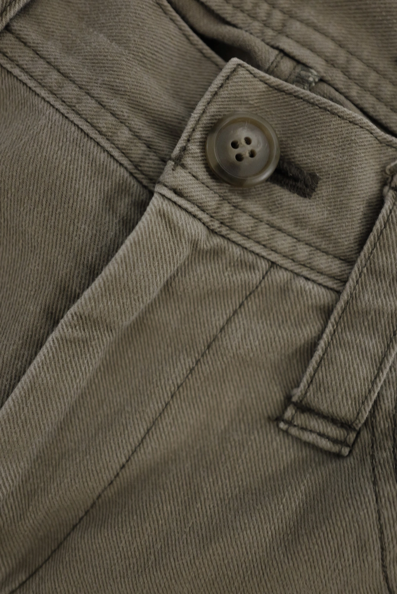 YOHJI YAMAMOTO Pantalon chino Beige vintage, passéist — photo 7