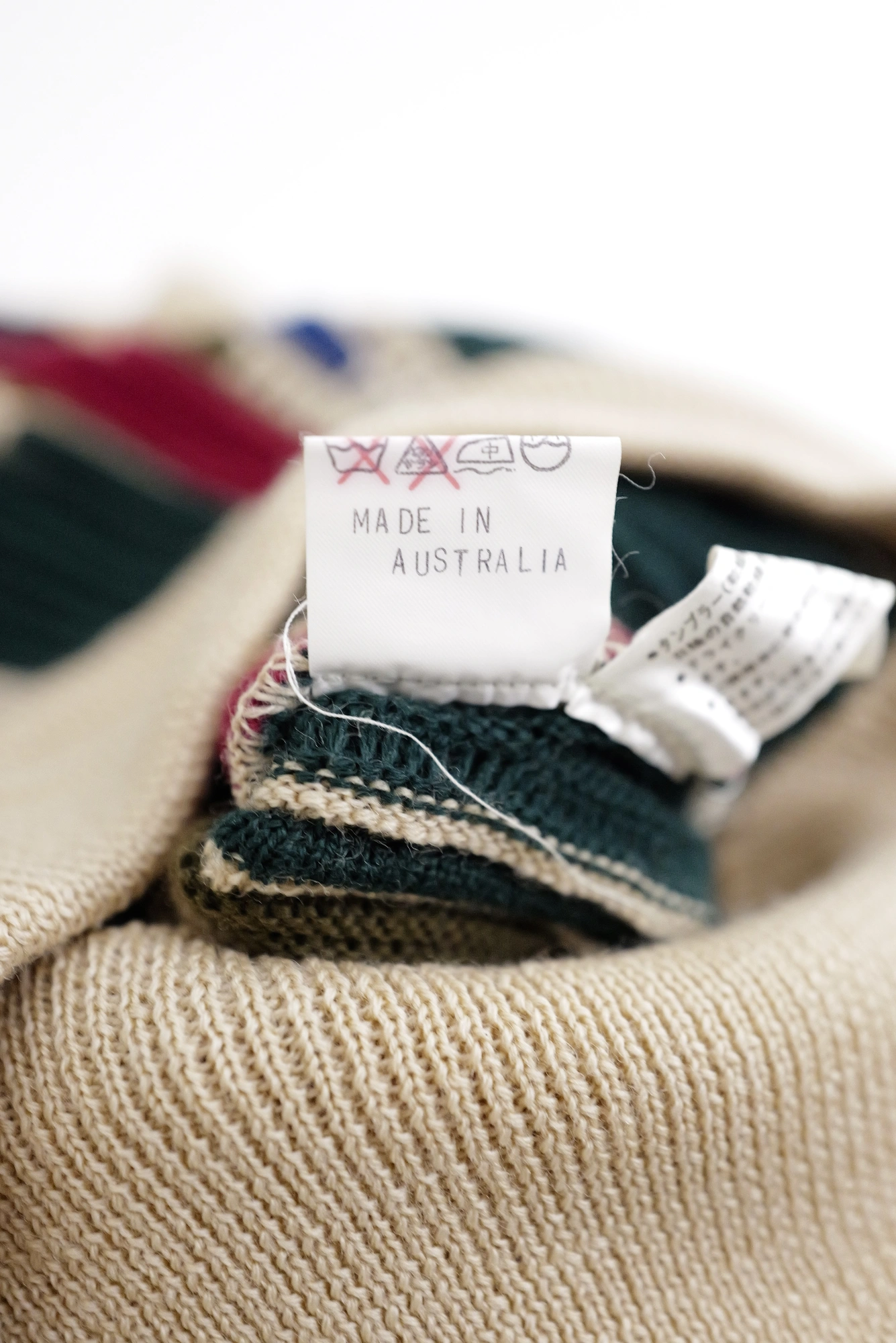 JUNKO KOSHINO Pull en laine Multicolore vintage, passéist — photo 14