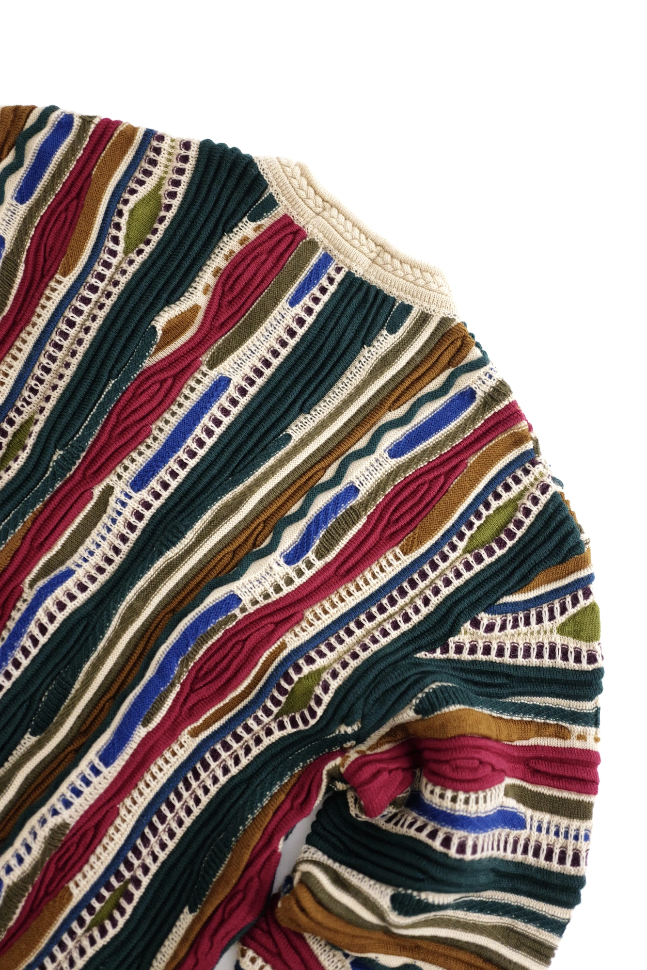 JUNKO KOSHINO Pull en laine Multicolore vintage, passéist — photo 16