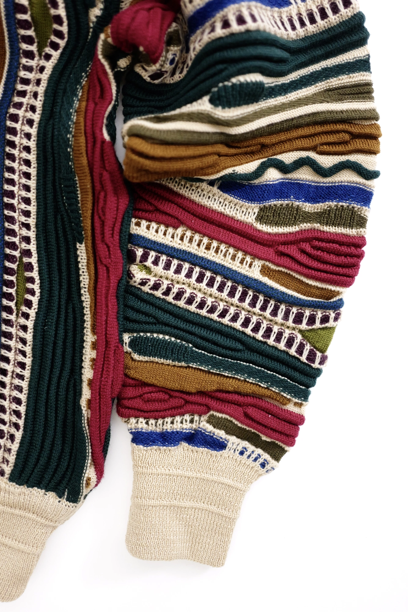 JUNKO KOSHINO Pull en laine Multicolore vintage, passéist — photo 17