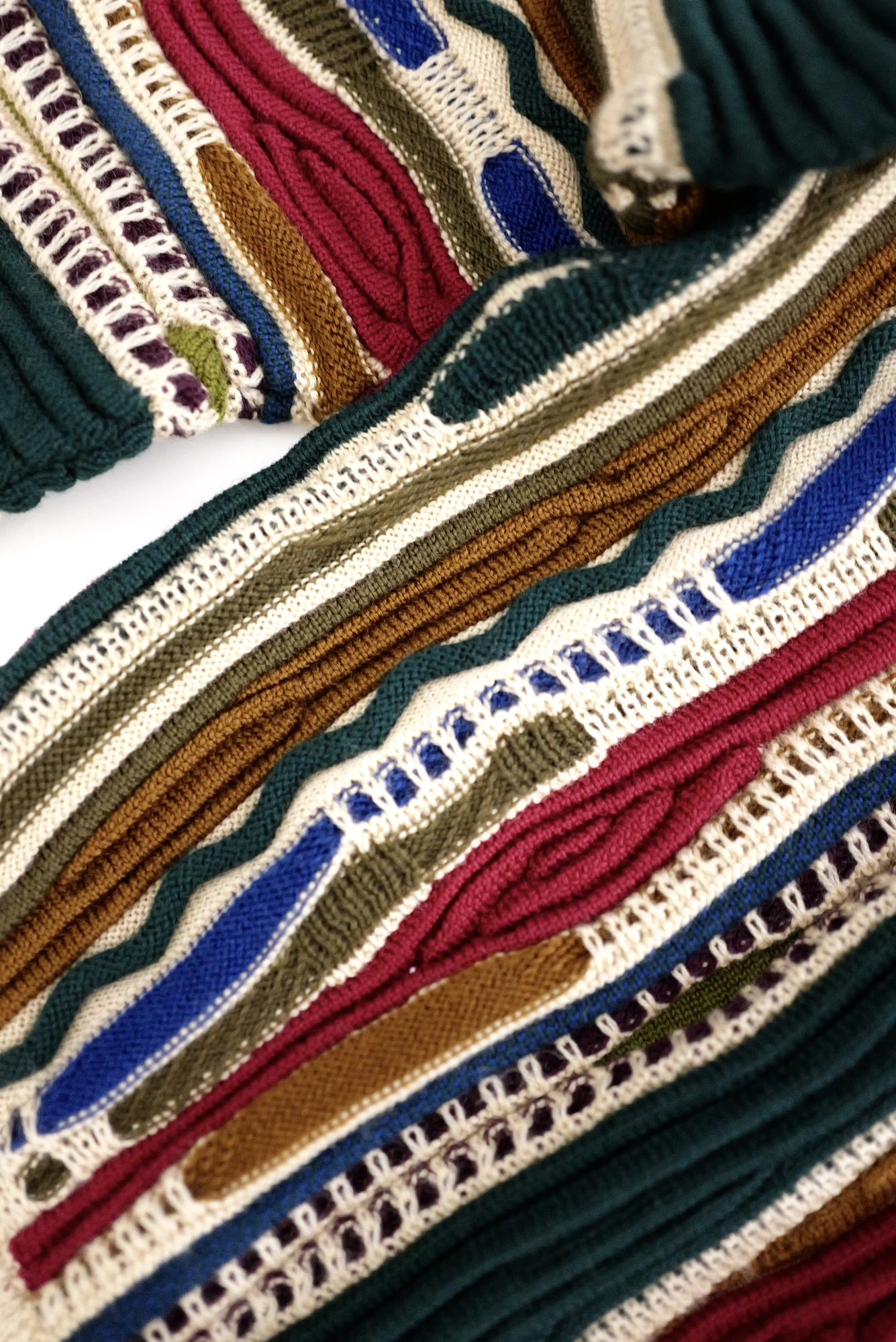 JUNKO KOSHINO Pull en laine Multicolore vintage, passéist — photo 18