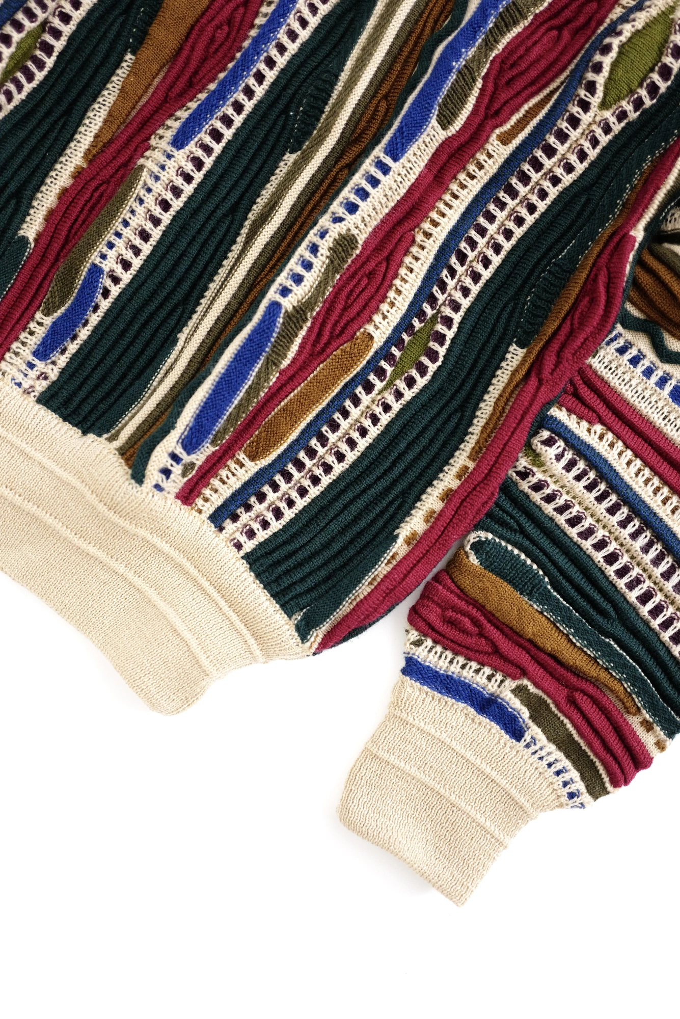 JUNKO KOSHINO Pull en laine Multicolore vintage, passéist — photo 3