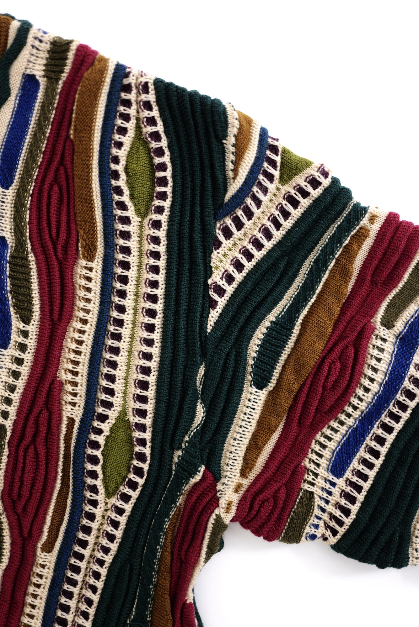 JUNKO KOSHINO Pull en laine Multicolore vintage, passéist — photo 7