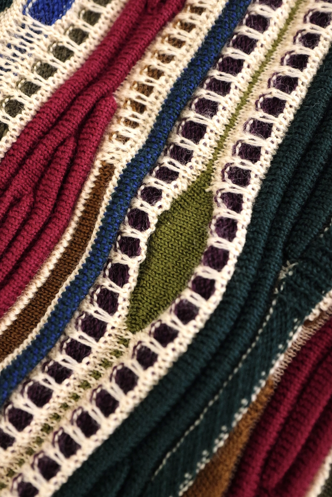 JUNKO KOSHINO Pull en laine Multicolore vintage, passéist — photo 10