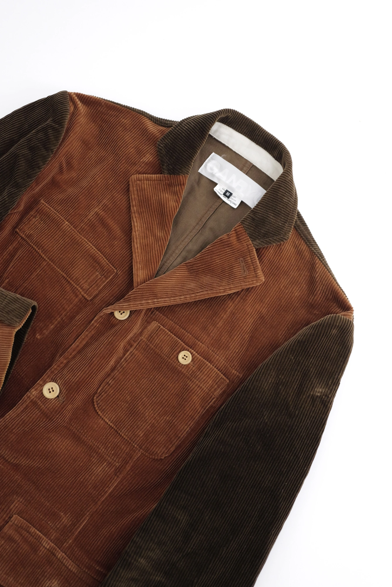 FUMITO GANRYU Veste Marron vintage, passéist — photo 2
