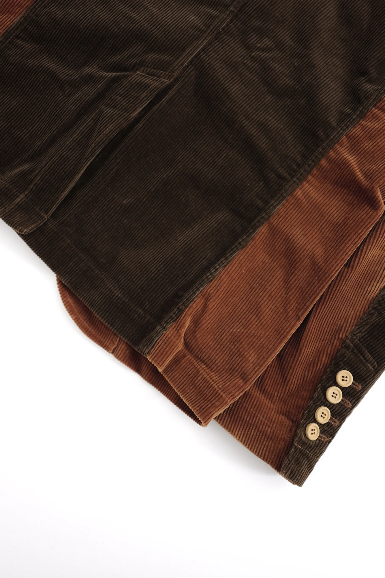 FUMITO GANRYU Veste Marron vintage, passéist — photo 17