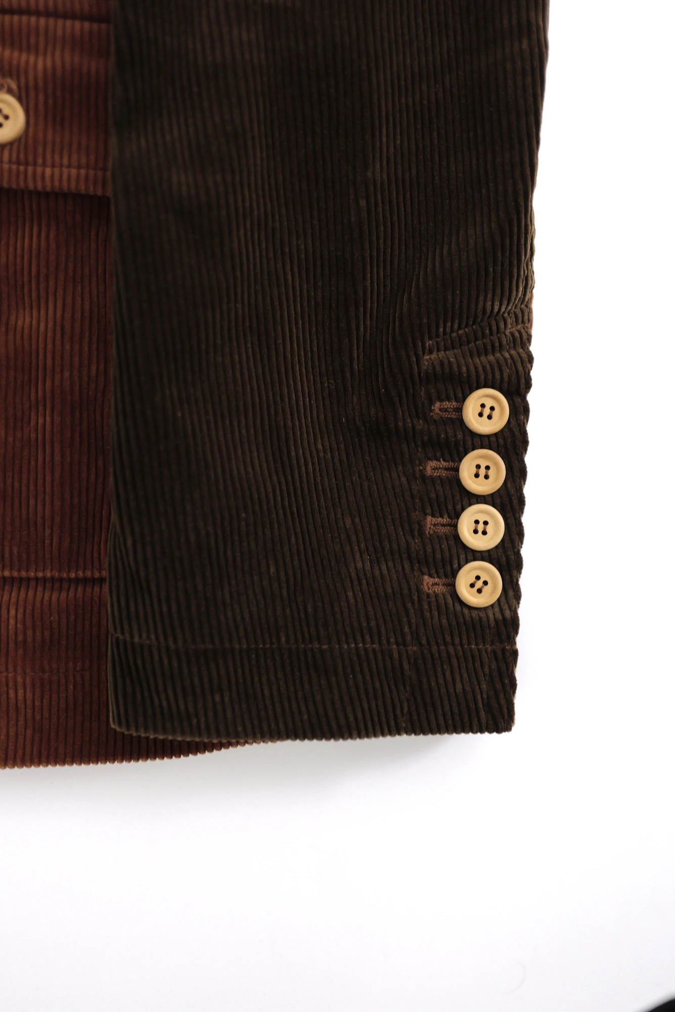 FUMITO GANRYU Veste Marron vintage, passéist — photo 7