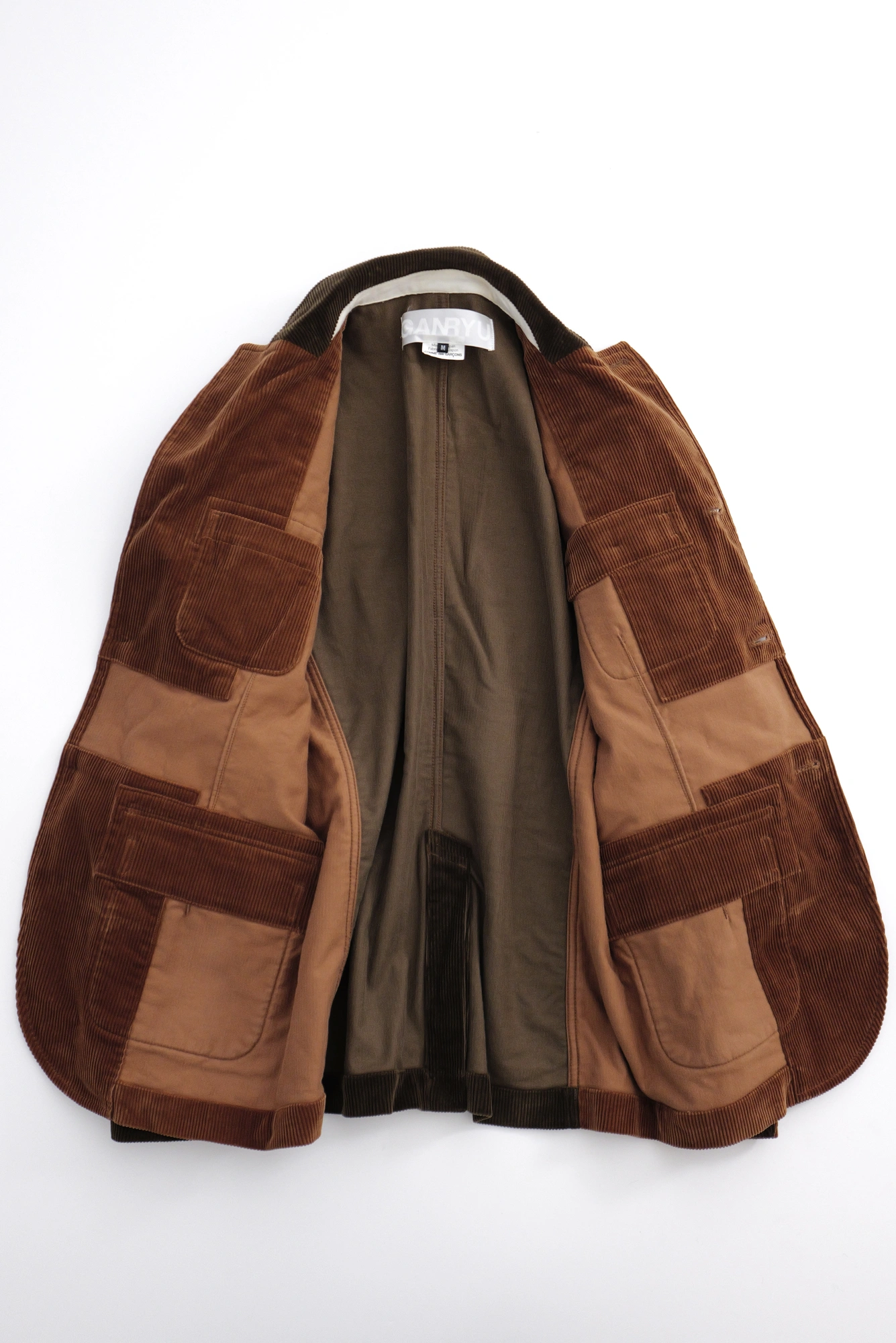 FUMITO GANRYU Veste Marron vintage, passéist — photo 9