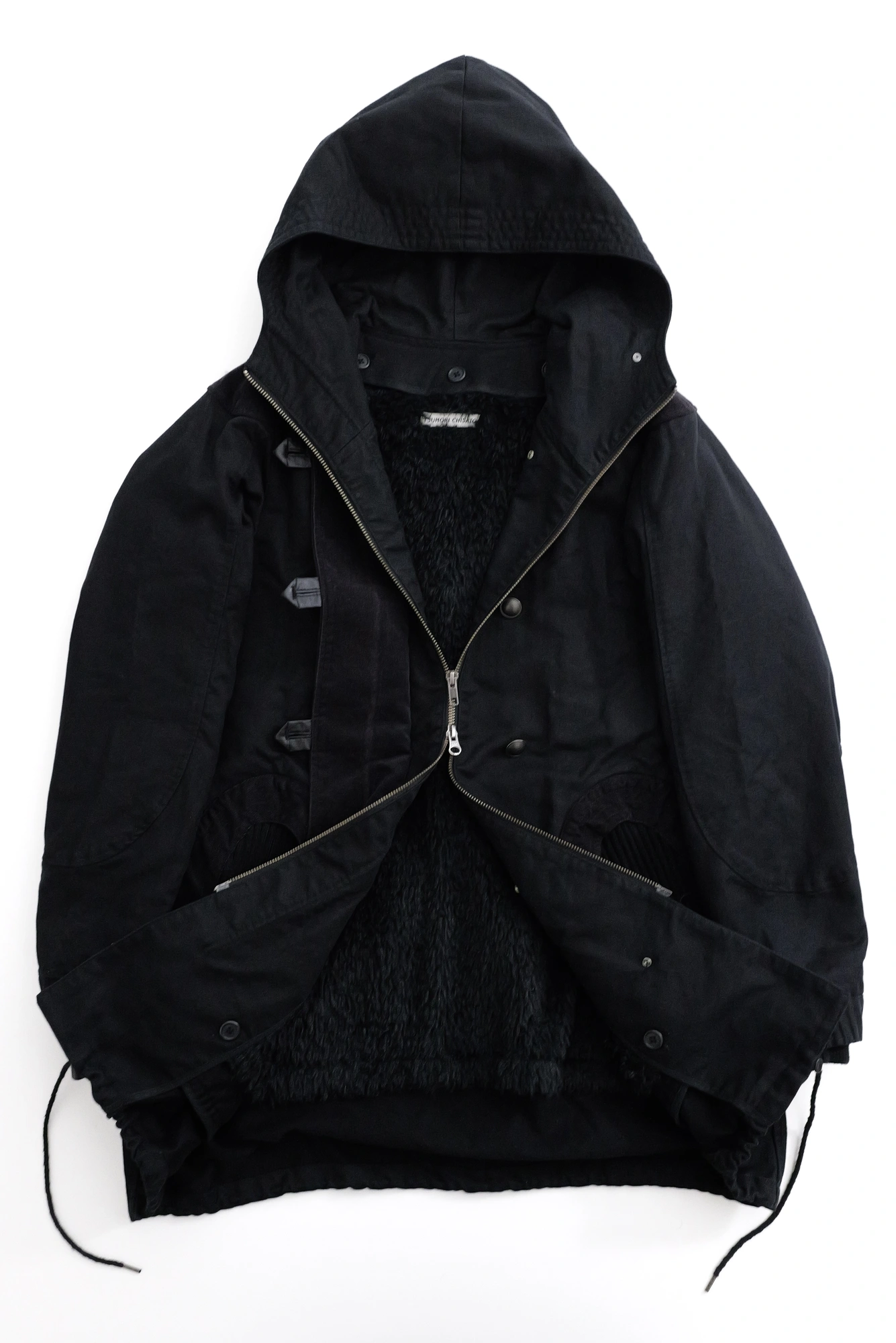 TSUMORI CHISATO Parka Noir vintage, passéist — photo 13