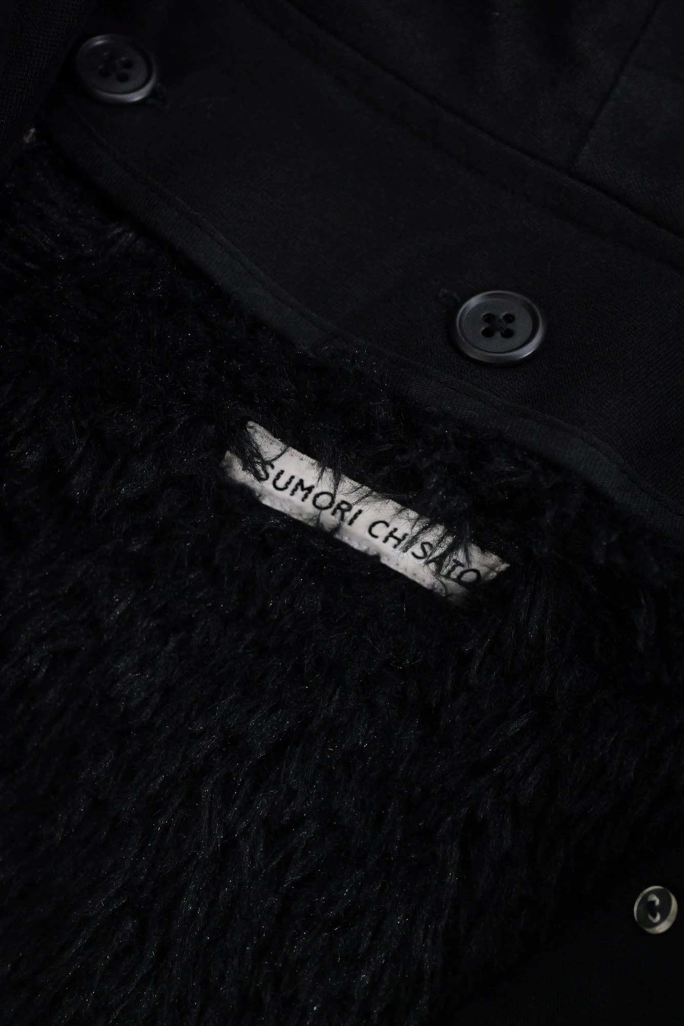 TSUMORI CHISATO Parka Noir vintage, passéist — photo 14