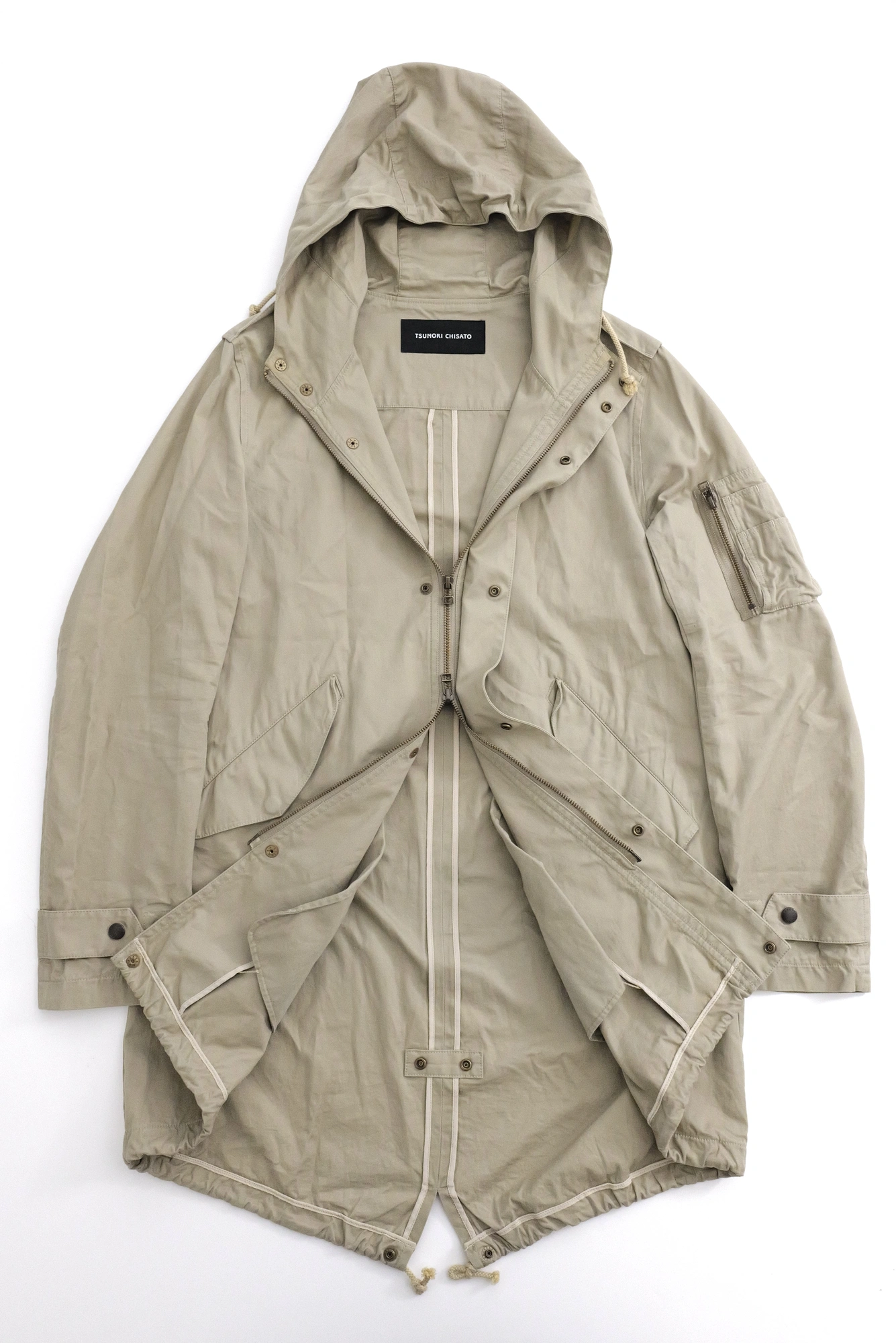 TSUMORI CHISATO Parka Beige vintage, passéist — photo 1