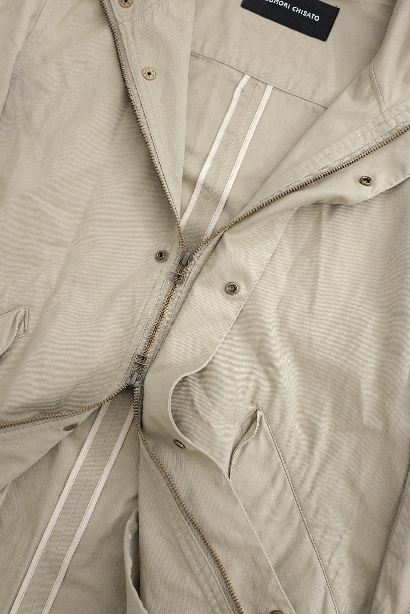 TSUMORI CHISATO Parka Beige vintage, passéist — photo 14