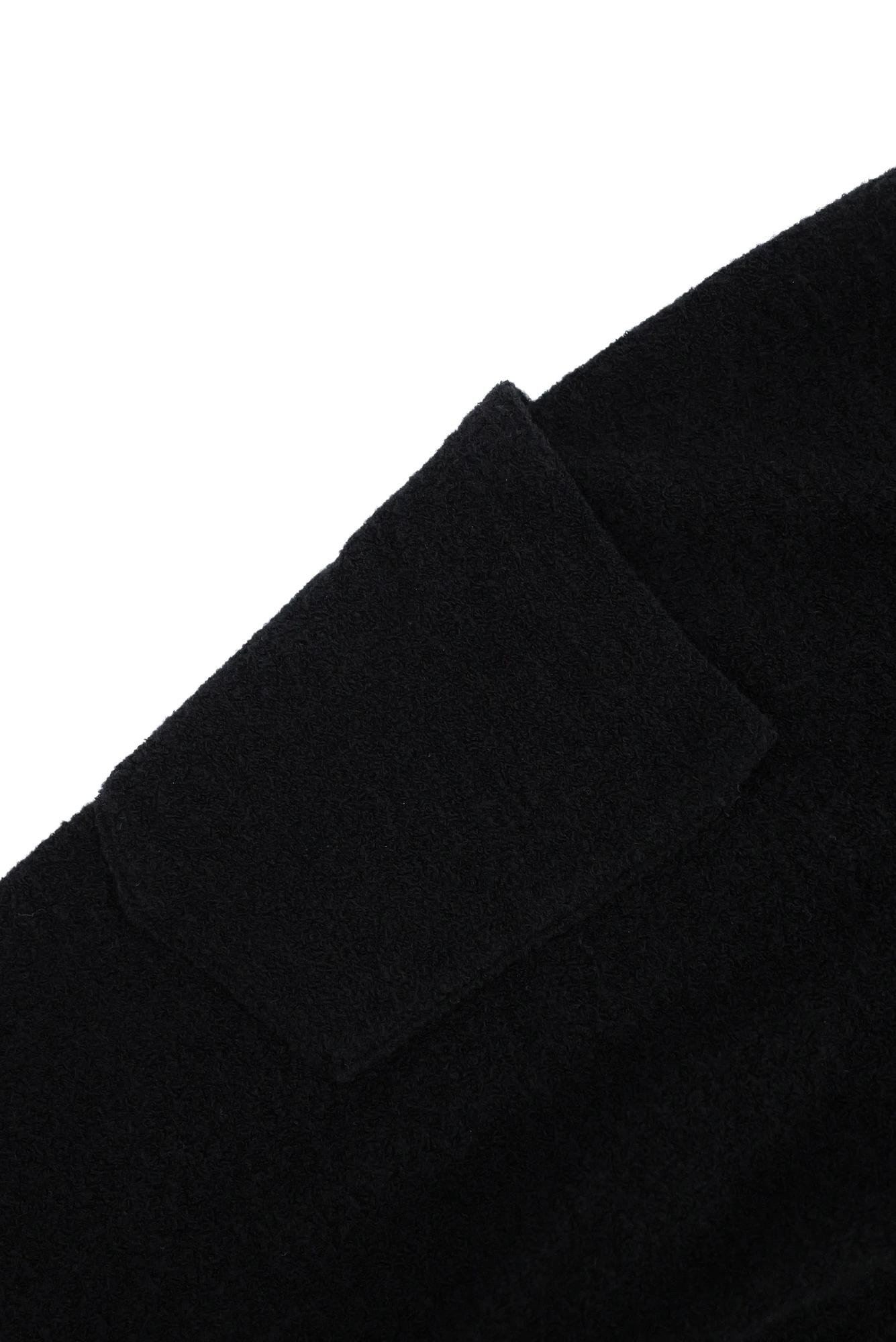 YOHJI YAMAMOTO Jupe mi-longue en laine Noir vintage, passéist — photo 8