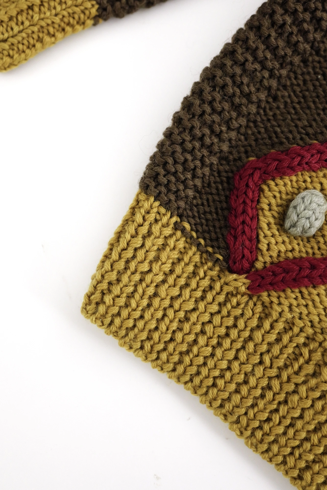 KANSAI YAMAMOTO Pull-over en laine Multicolore vintage, passéist — photo 9