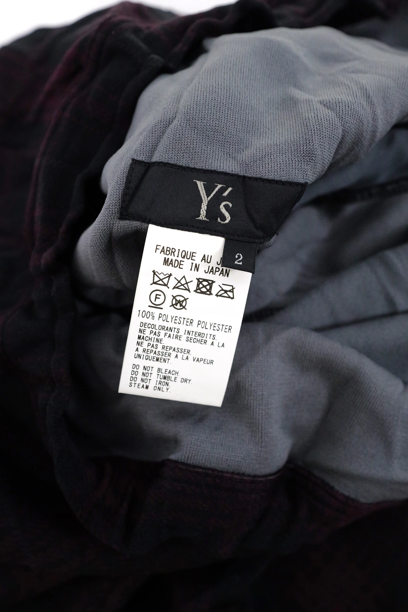 YOHJI YAMAMOTO Jupe mi-longue Noir vintage, passéist — photo 7
