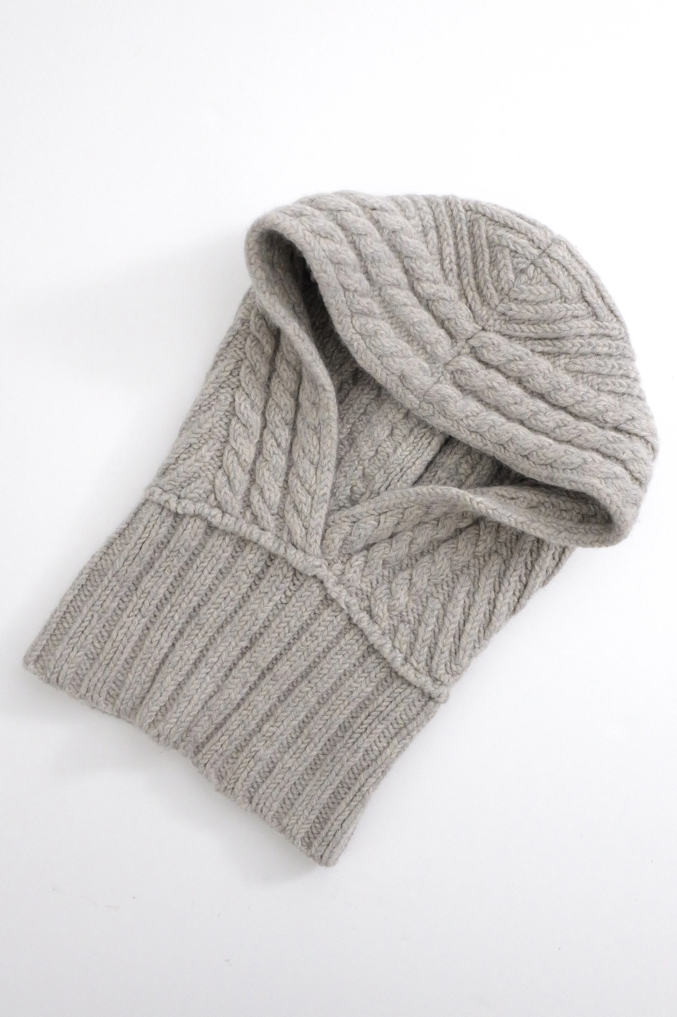 YOHJI YAMAMOTO Bonnet en laine Beige vintage, passéist — photo 4
