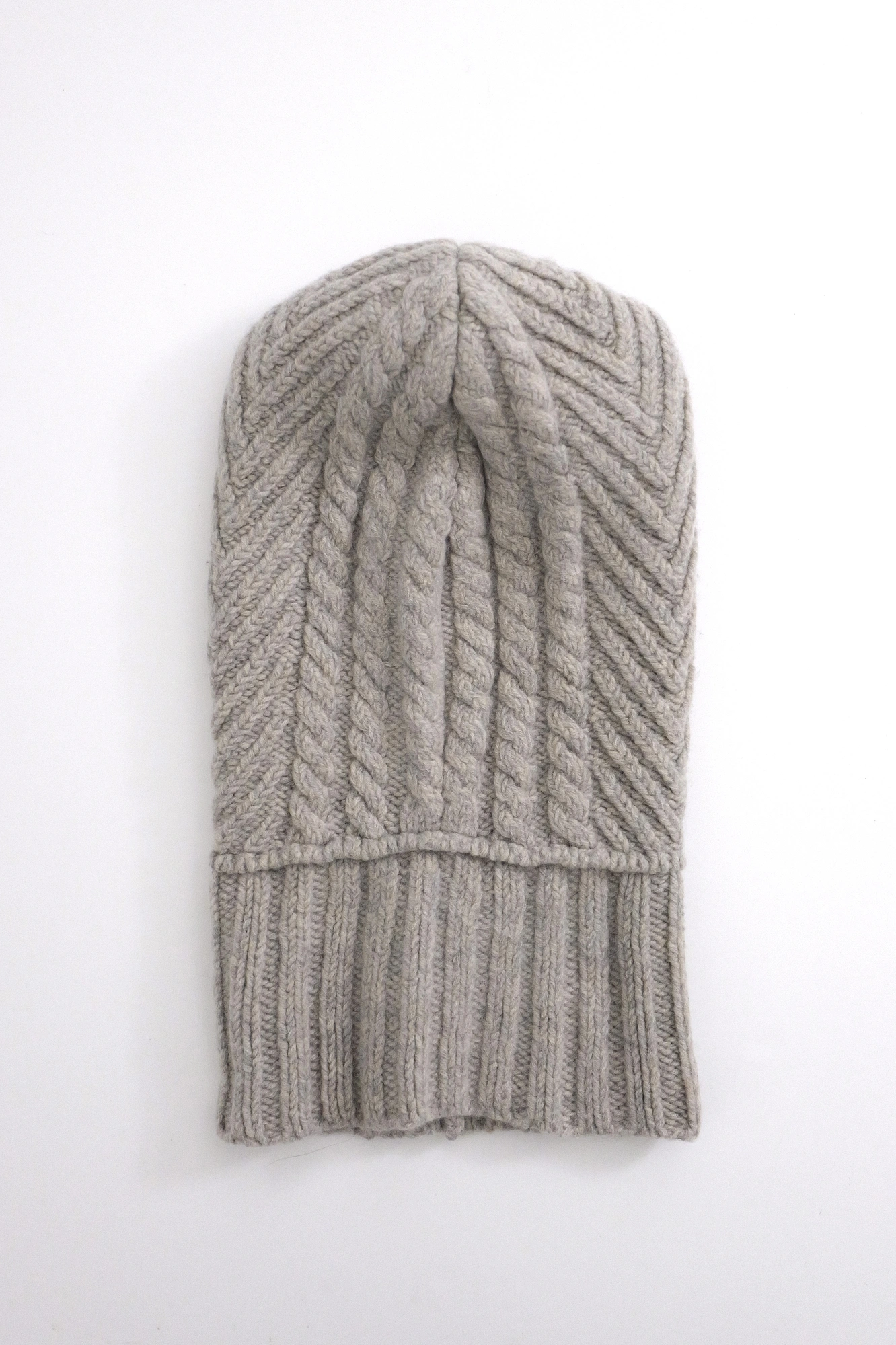 YOHJI YAMAMOTO Bonnet en laine Beige vintage, passéist — photo 8