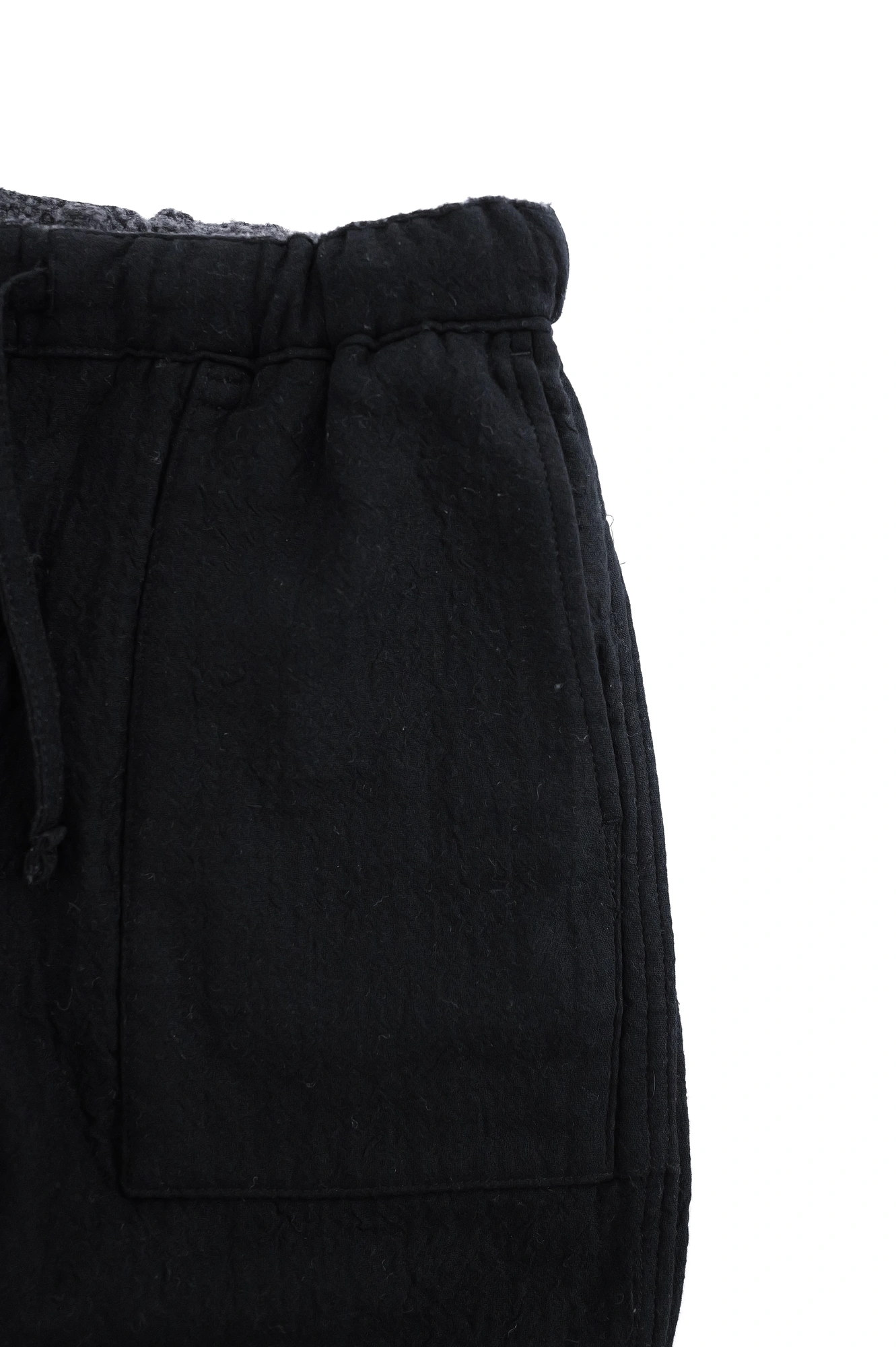 ISSEY MIYAKE Pantalon en laine Noir vintage, passéist — photo 7