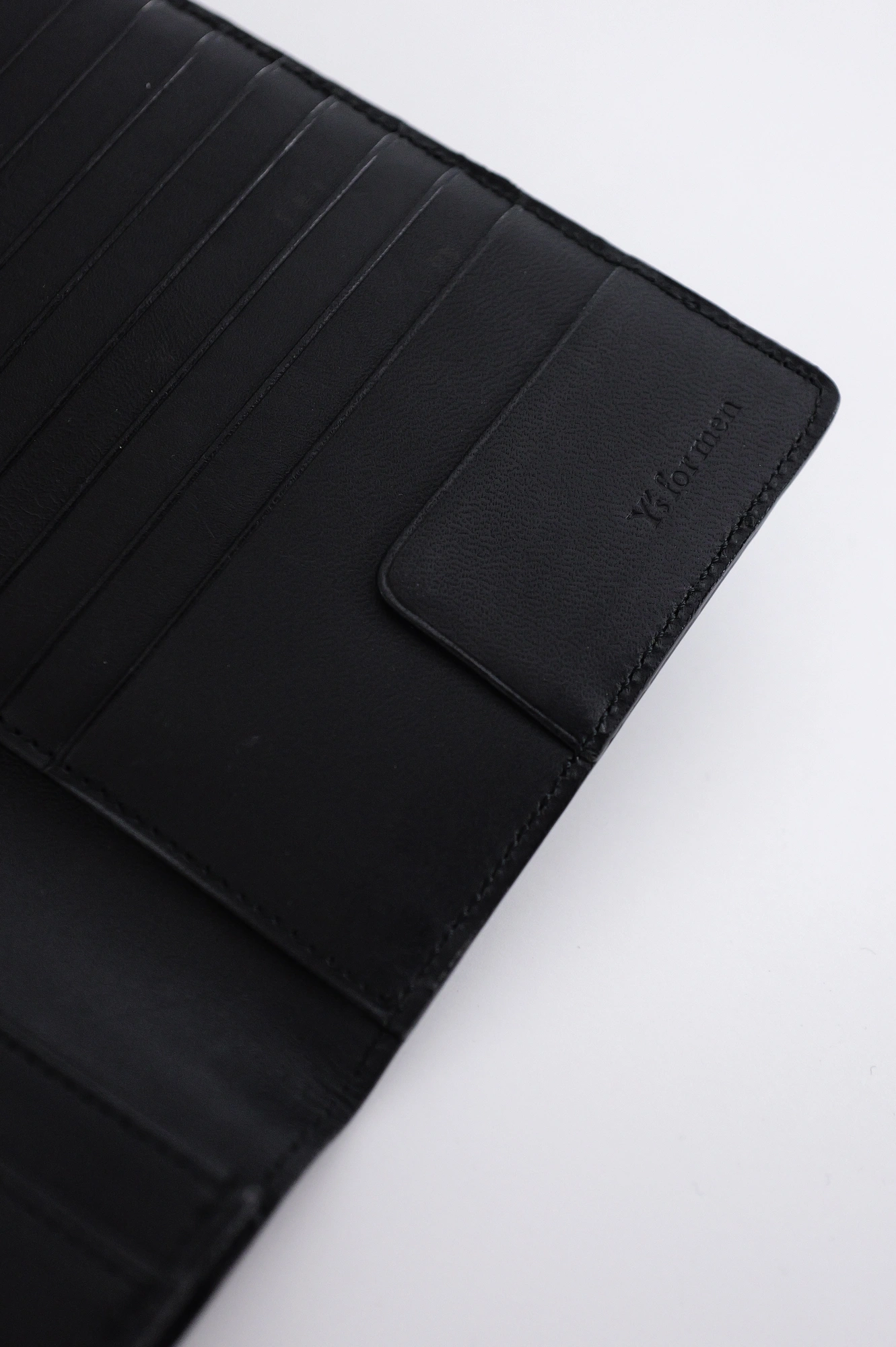 YOHJI YAMAMOTO Petite maroquinerie en cuir Noir vintage, passéist — photo 4