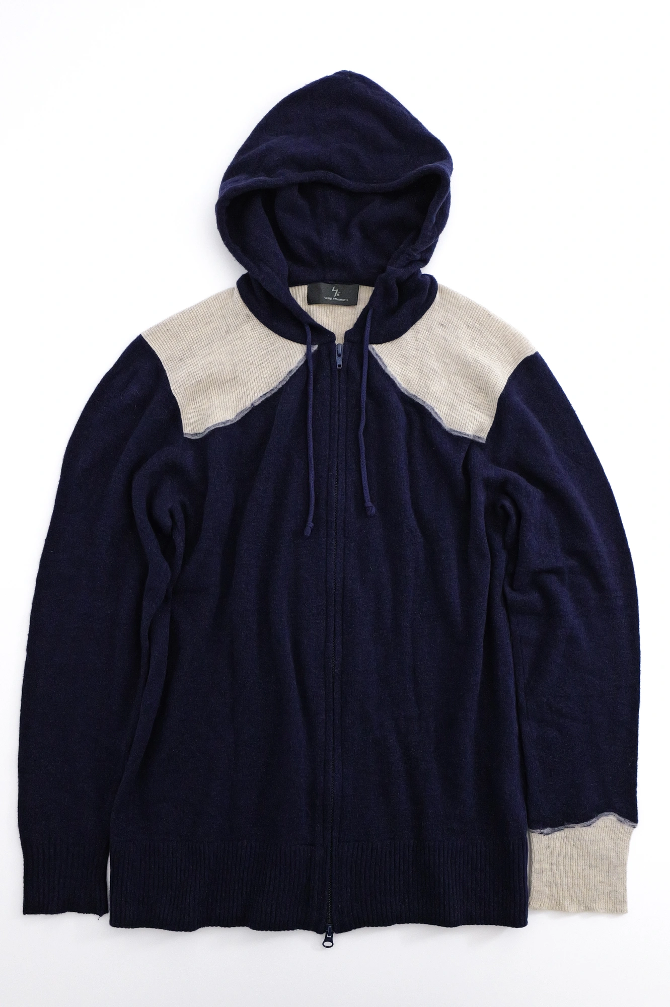 YOHJI YAMAMOTO Gilet en laine Marine vintage, passéist — photo 1