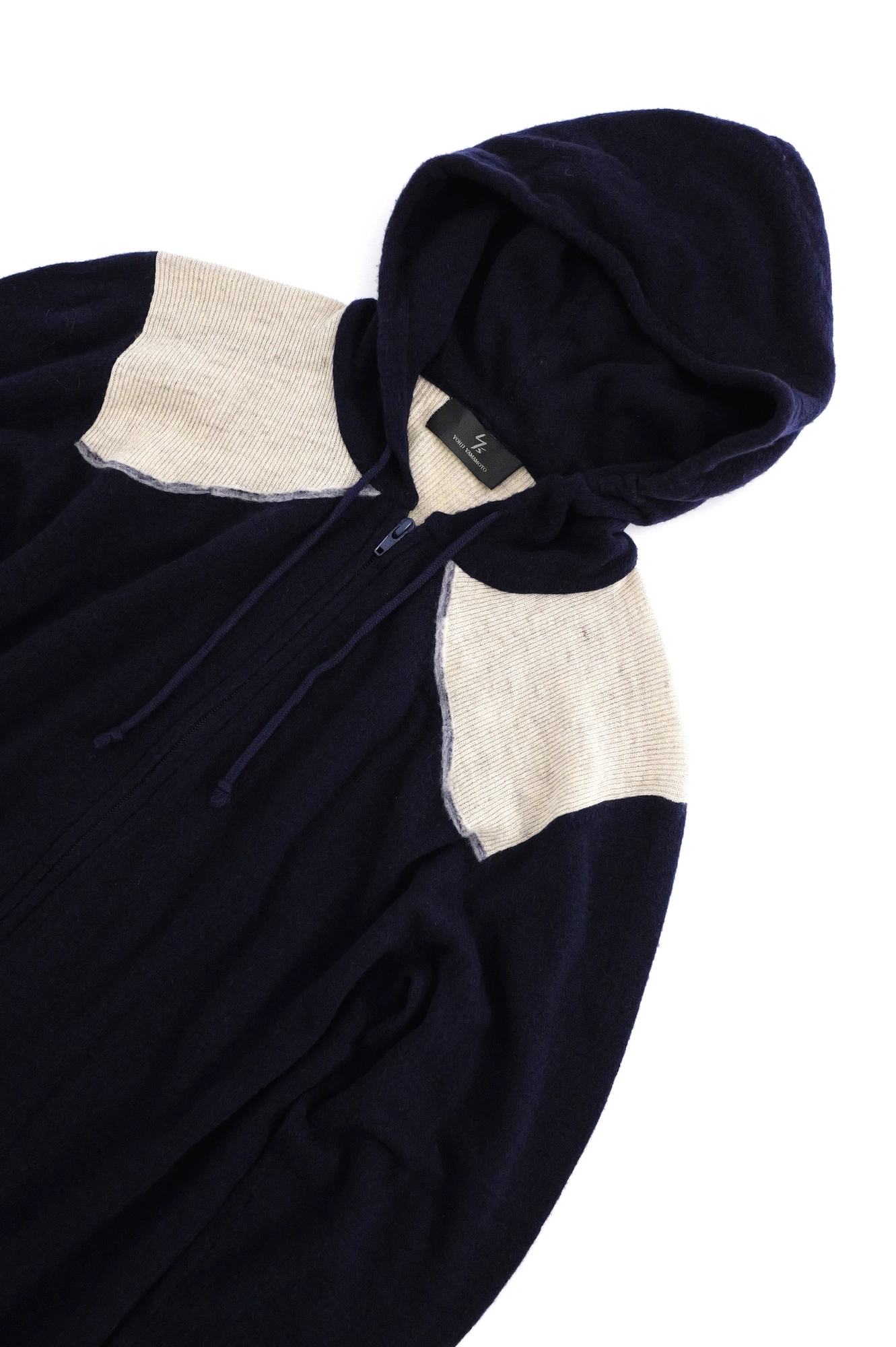 YOHJI YAMAMOTO Gilet en laine Marine vintage, passéist — photo 2