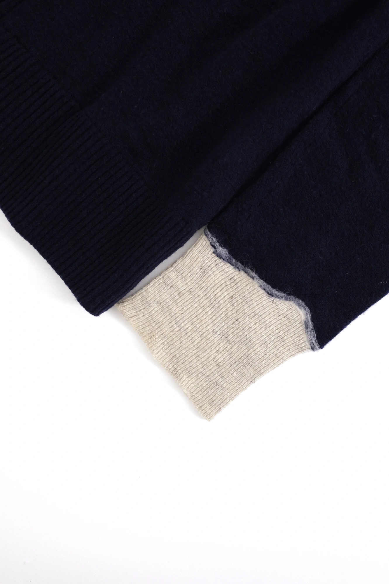 YOHJI YAMAMOTO Gilet en laine Marine vintage, passéist — photo 3