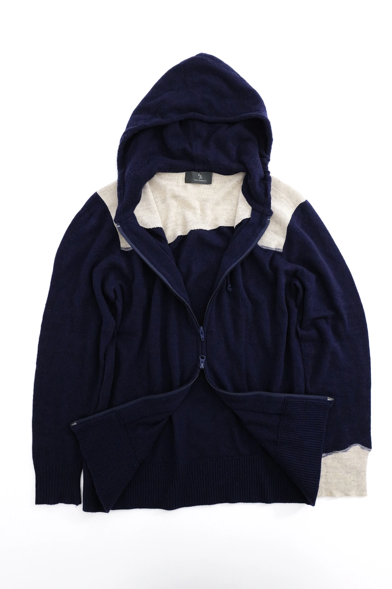 YOHJI YAMAMOTO Gilet en laine Marine vintage, passéist — photo 9