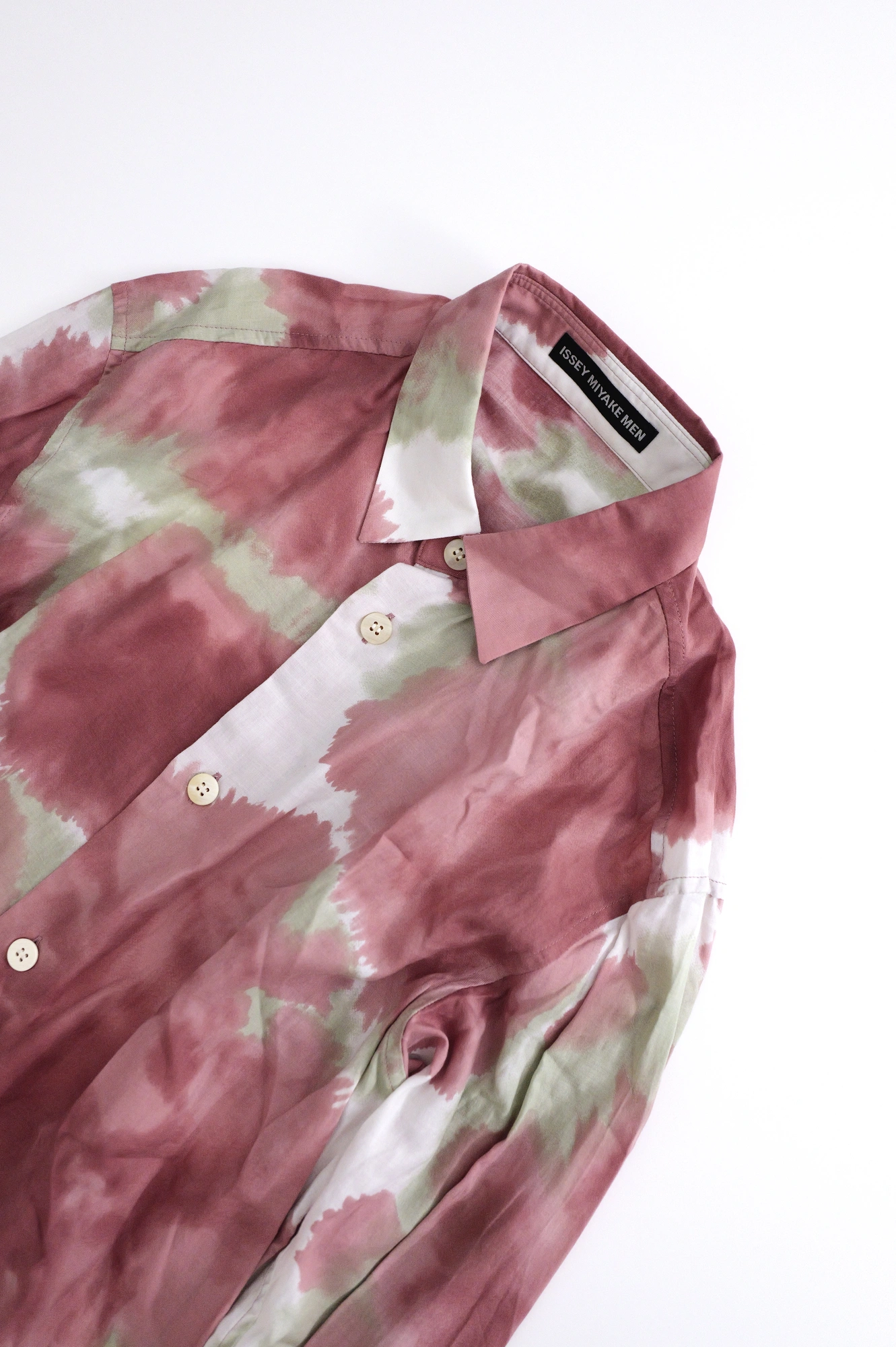 ISSEY MIYAKE Chemise Bordeaux vintage, passéist — photo 2