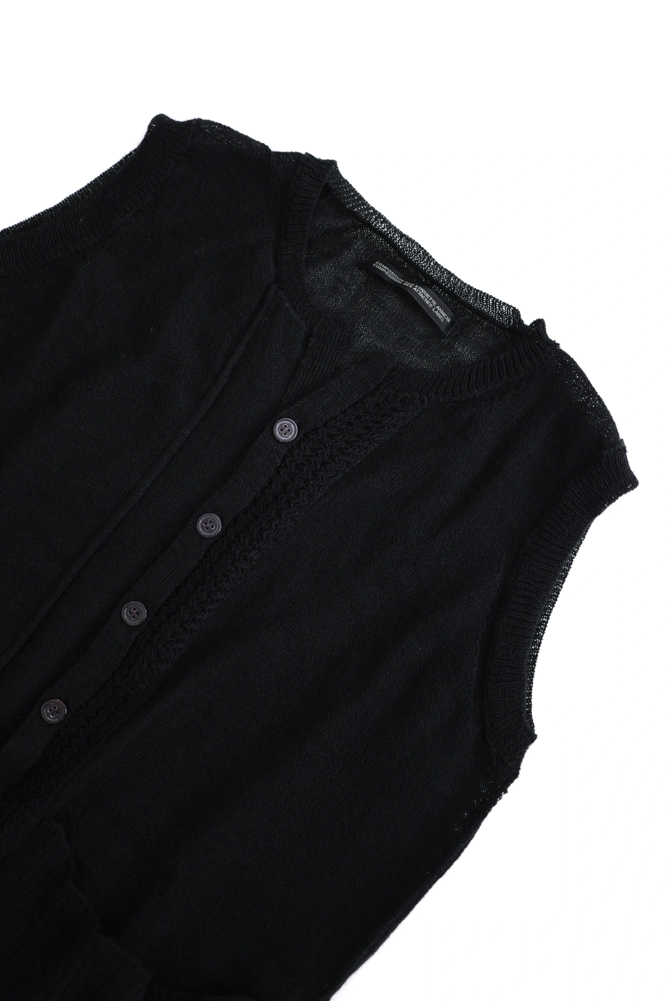 YOHJI YAMAMOTO Pull Noir vintage, passéist — photo 2