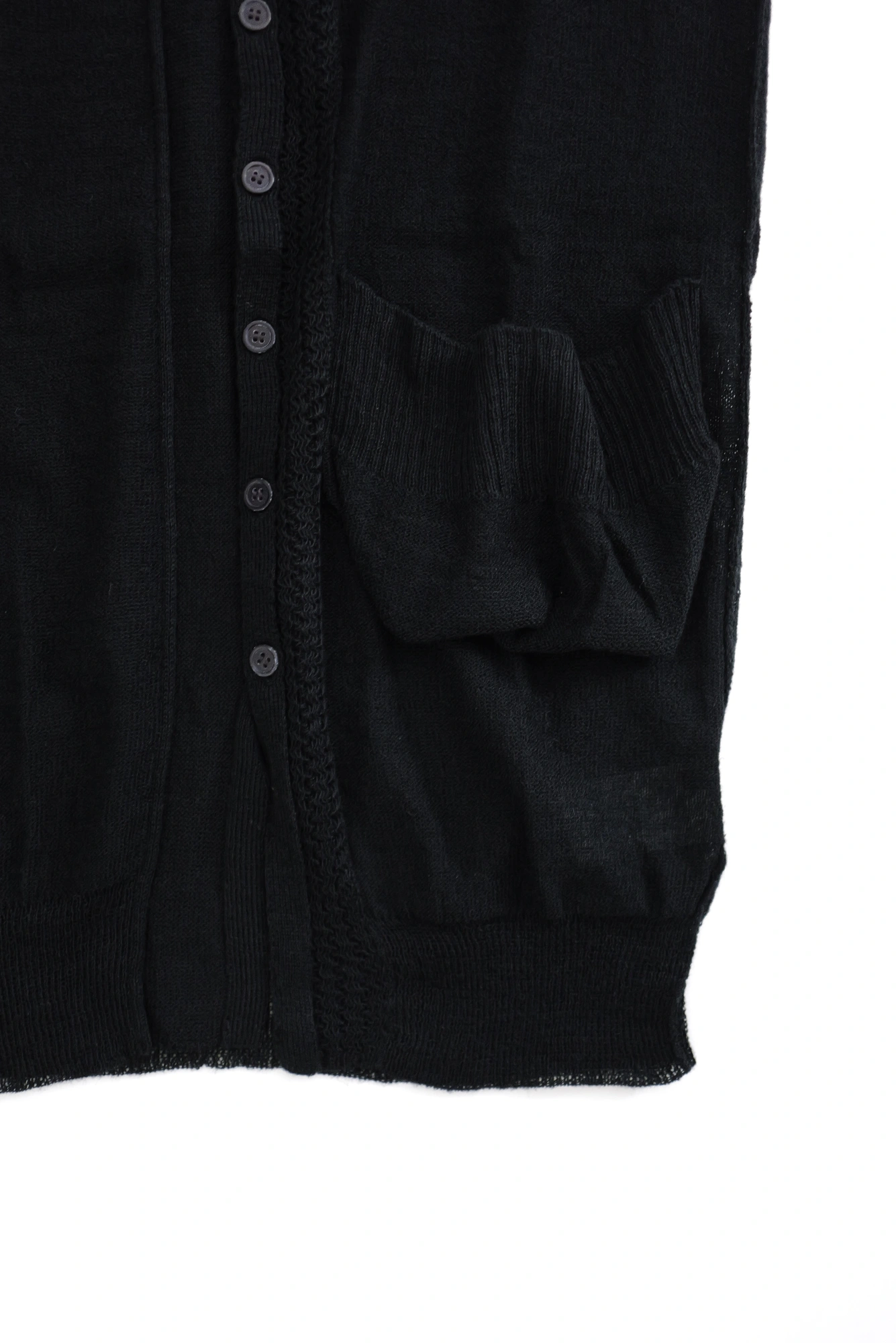 YOHJI YAMAMOTO Pull Noir vintage, passéist — photo 3